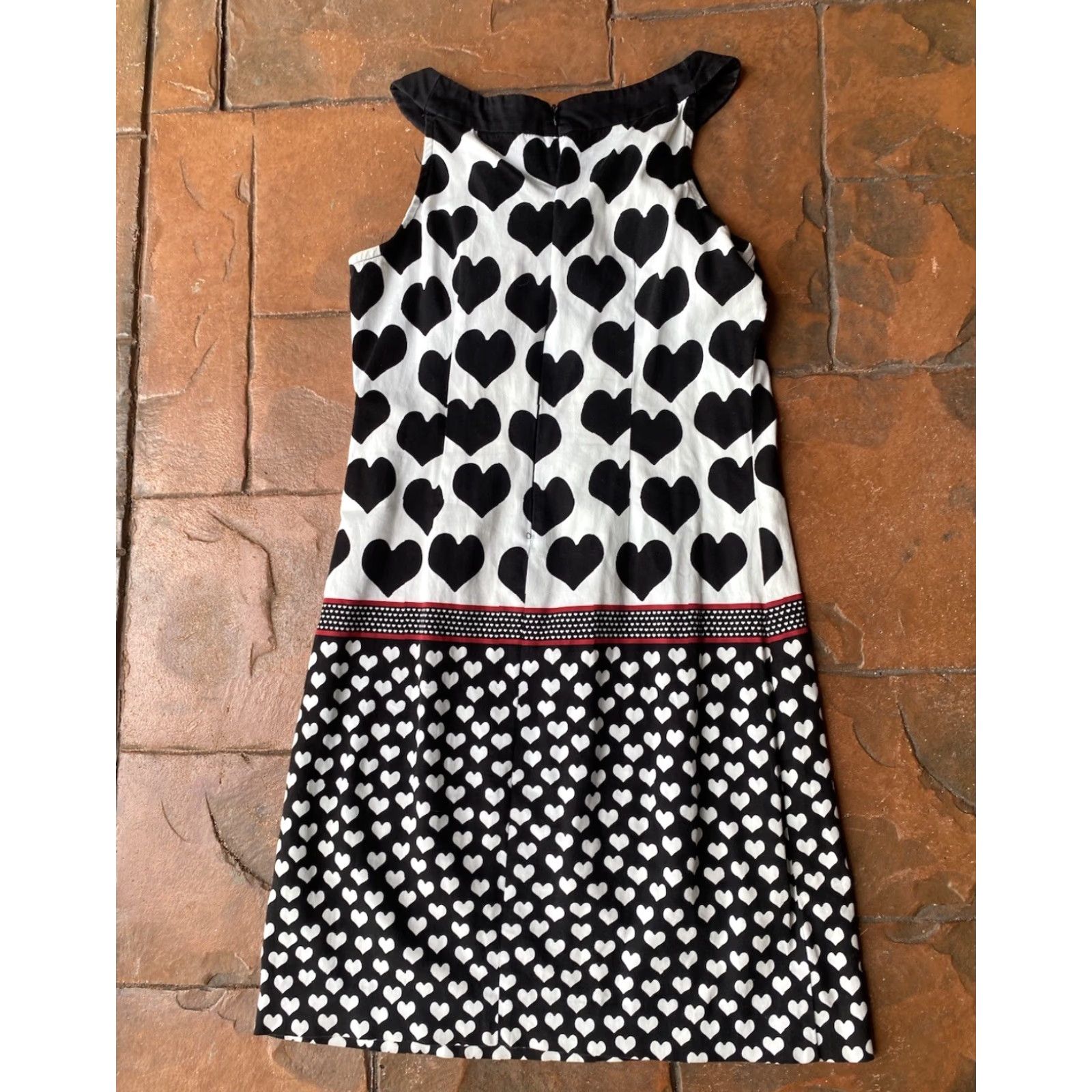 Sandro Sandro Ferrone Heart Dress Women’s 40 Sleeveless Multicolor Cotton Pockets Mini Casual Summer 40 Womens Size S / US 4 / IT 40 - 3 Thumbnail