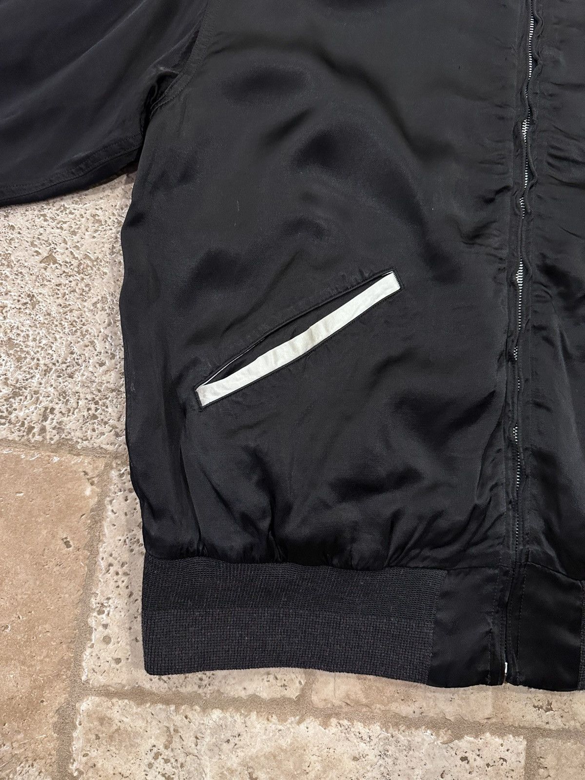 Japanese Brand Visvim Douglas Jkt SS21 Satin Black Zip Souvenir Jacket Size US XL / EU 56 / 4 - 6 Thumbnail