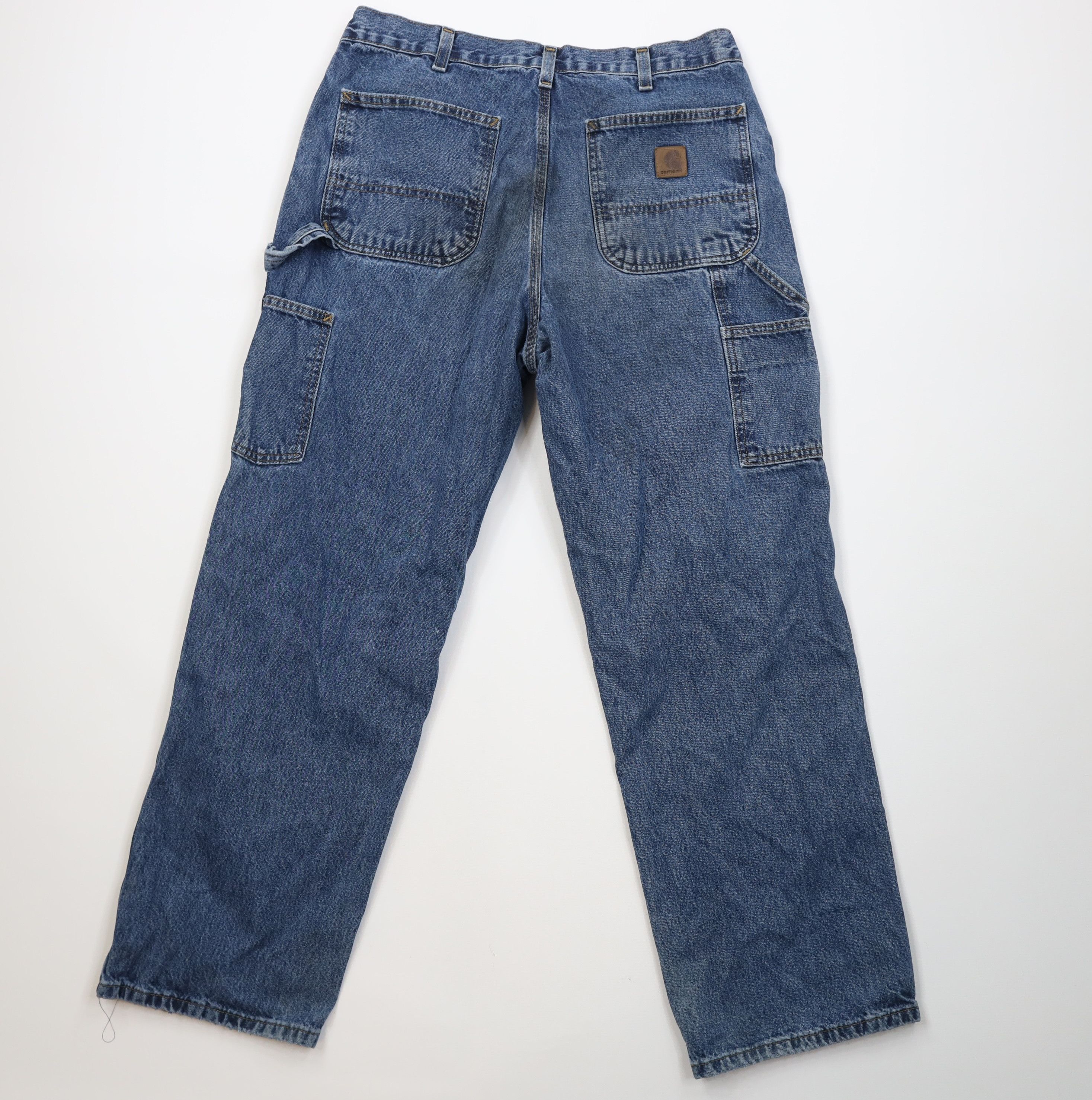 Carhartt Vintage Y2K Carhartt Wide Leg Original Dungaree Denim Jeans Size US 34 / EU 50 - 12 Thumbnail