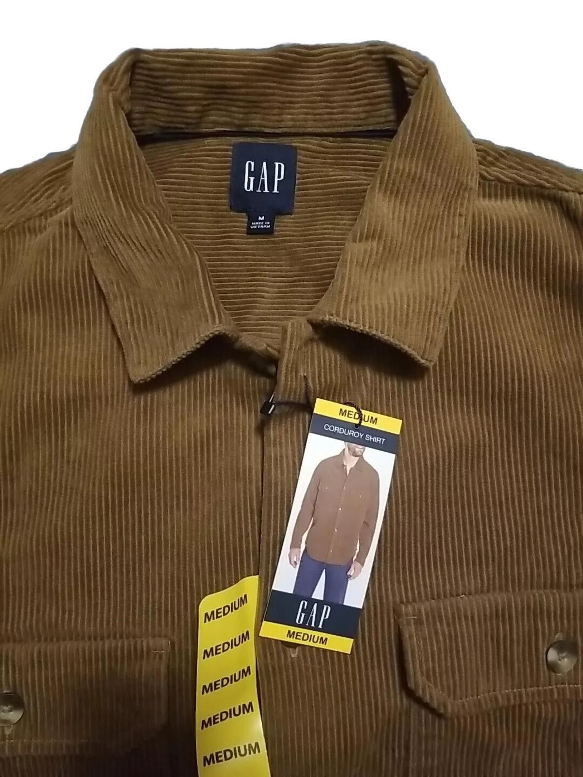 Gap Gap Mens Medium Corduroy Long Sleeve Button Up Cotton Shirt Size US M / EU 48-50 / 2 - 5 Thumbnail