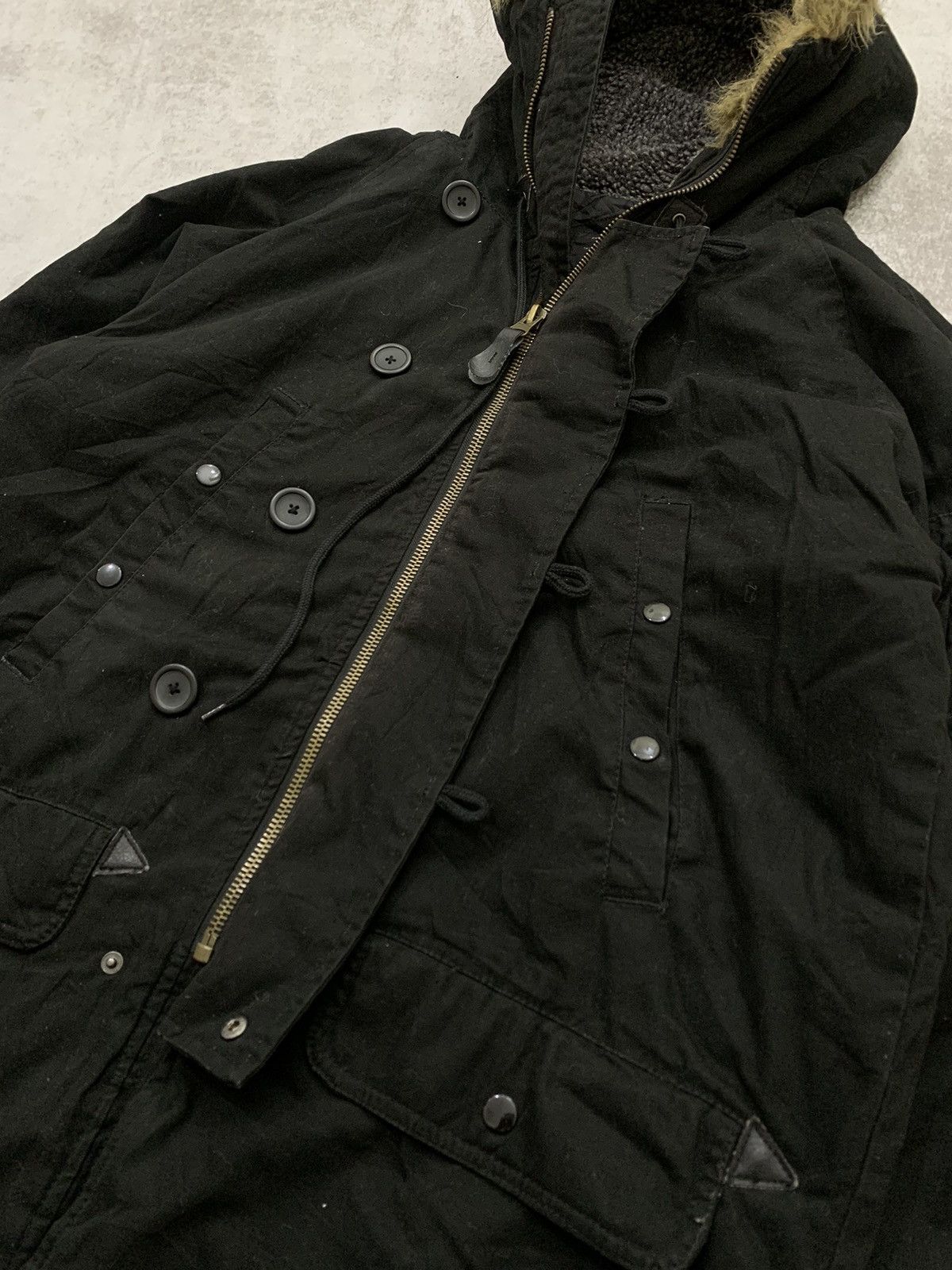 Le Grande Bleu (L.G.B.) 2000s Moussy Japan Fur Racoon y2k Japan Style if6was9 Size US L / EU 52-54 / 3 - 4 Thumbnail