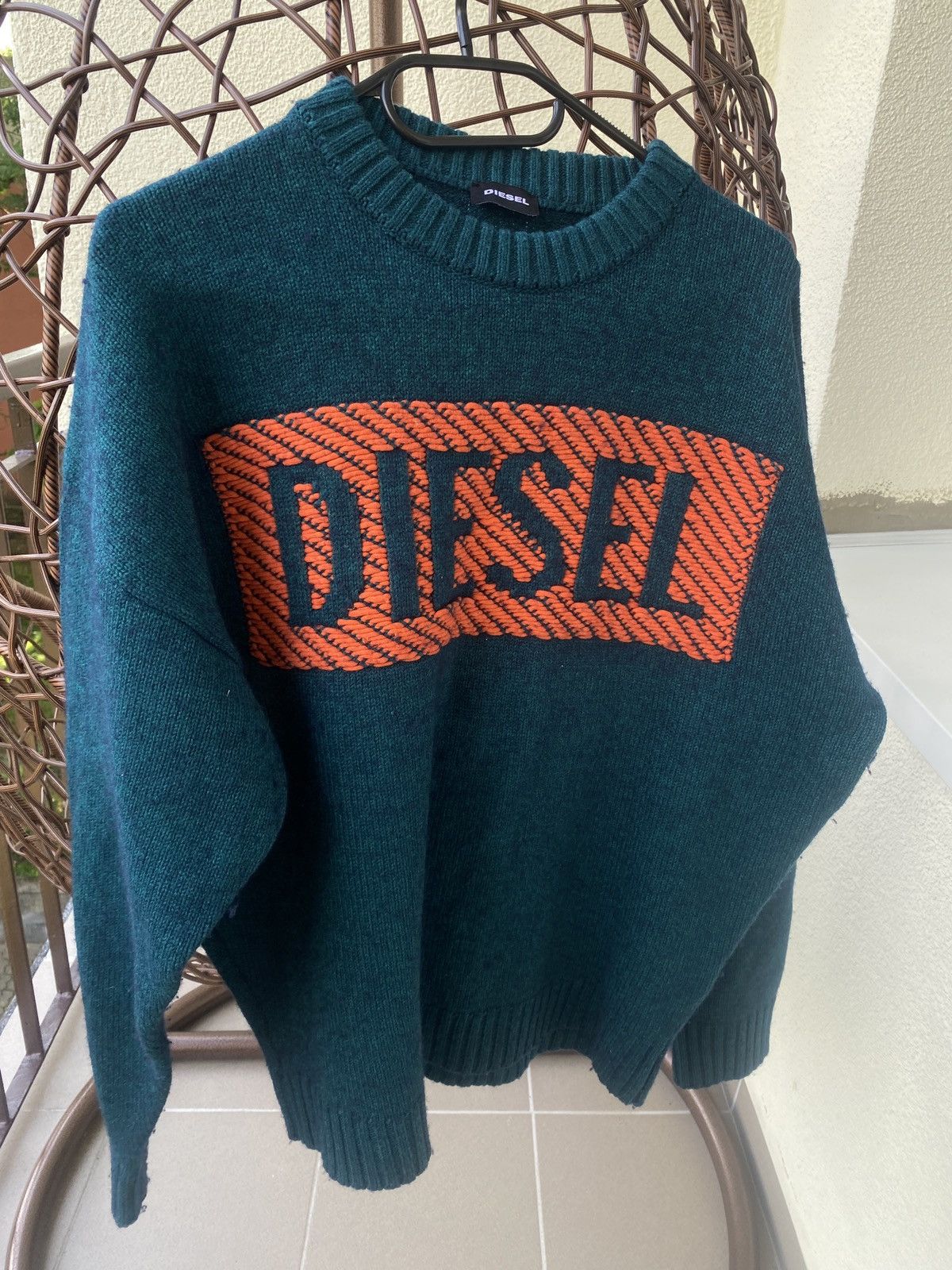 Diesel Diesel drip big logo knitwear Size US XL / EU 56 / 4 - 1 Thumbnail