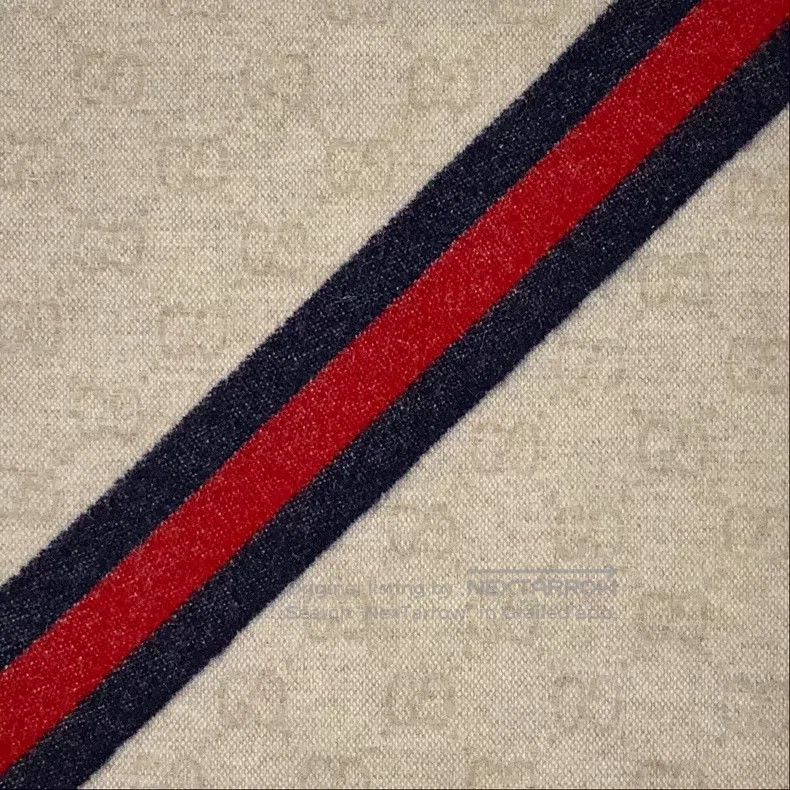 Gucci Gucci Colour-blocked striped logo jacquard full-print wool Size ONE SIZE - 2 Thumbnail