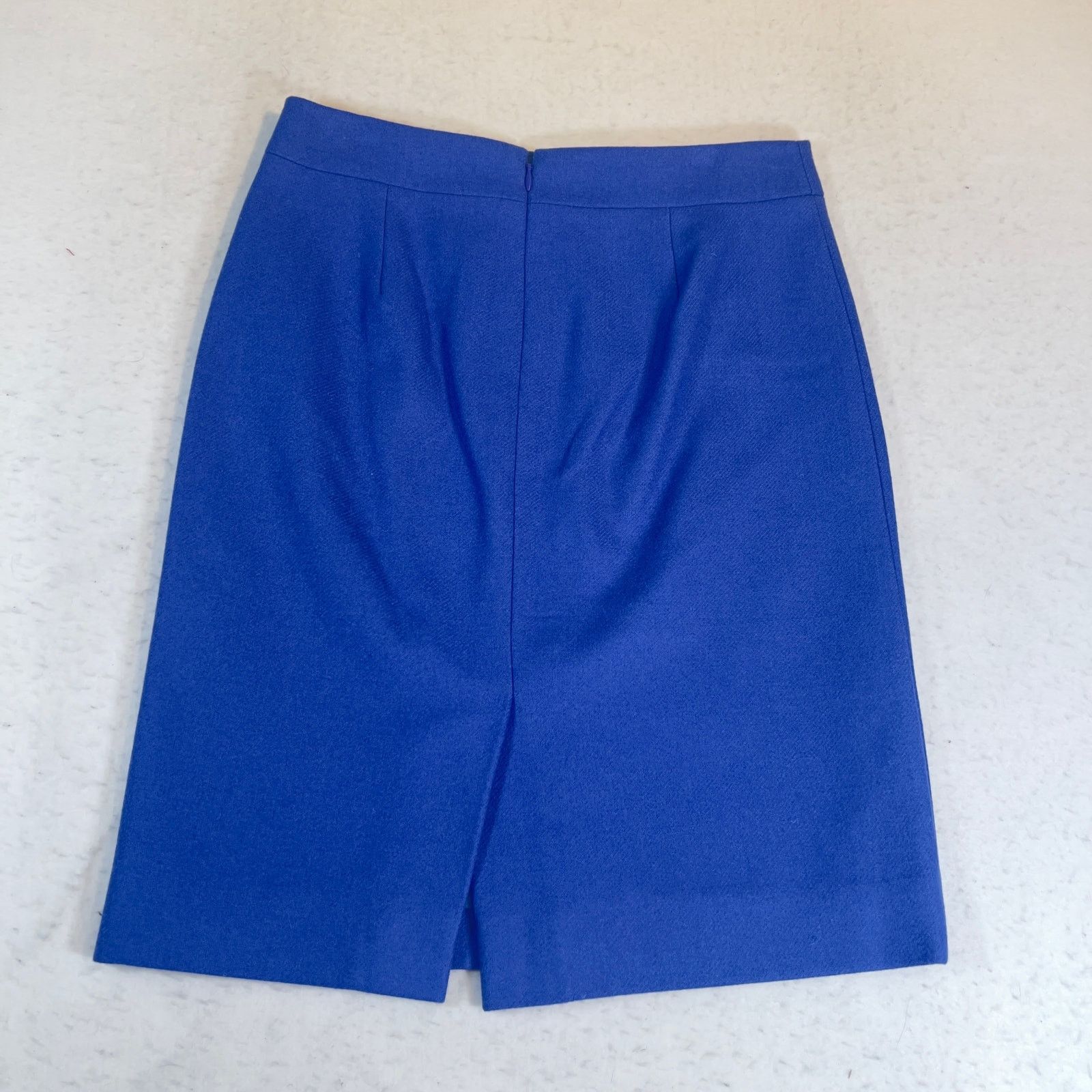 J.Crew J Crew Factory Pencil Skirt 0 Above Knee Wool Royal Blue Lin Size 25" / US 0 / IT 36 - 3 Thumbnail