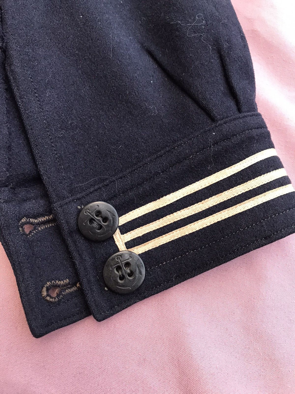Other ANTIQUE PURE WOOL US NAVY SERVICE SMOCK Size US M / EU 48-50 / 2 - 3 Thumbnail