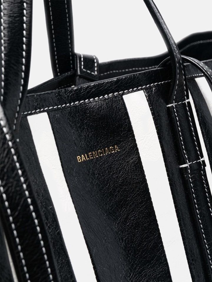 Balenciaga Balenciaga Barbes Tote Bag Bicolor Black White Leather Size ONE SIZE - 4 Thumbnail