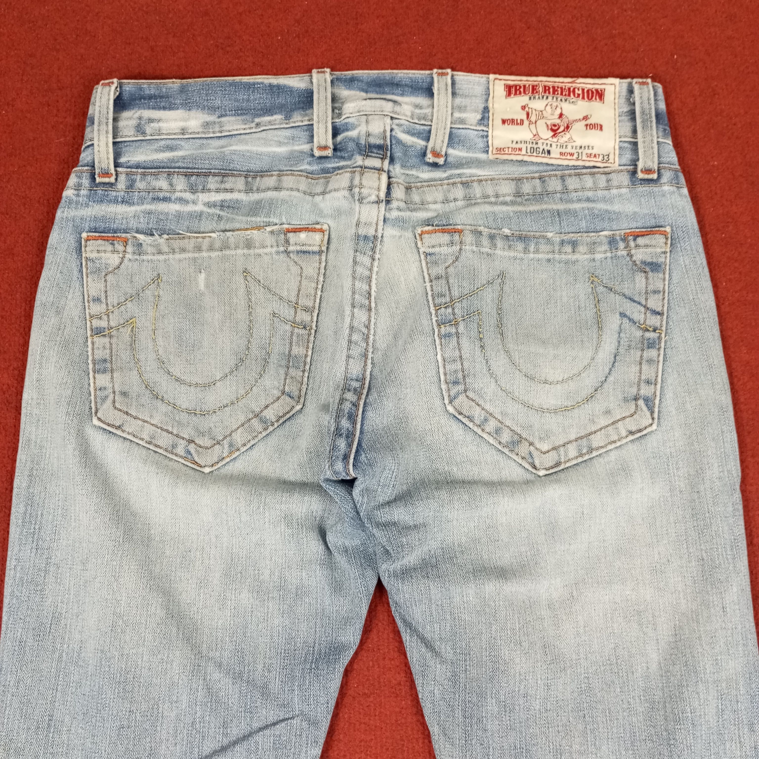 True Religion × Vintage True Religion World Tour Fashion Style Jeans Size US 33 - 4 Thumbnail