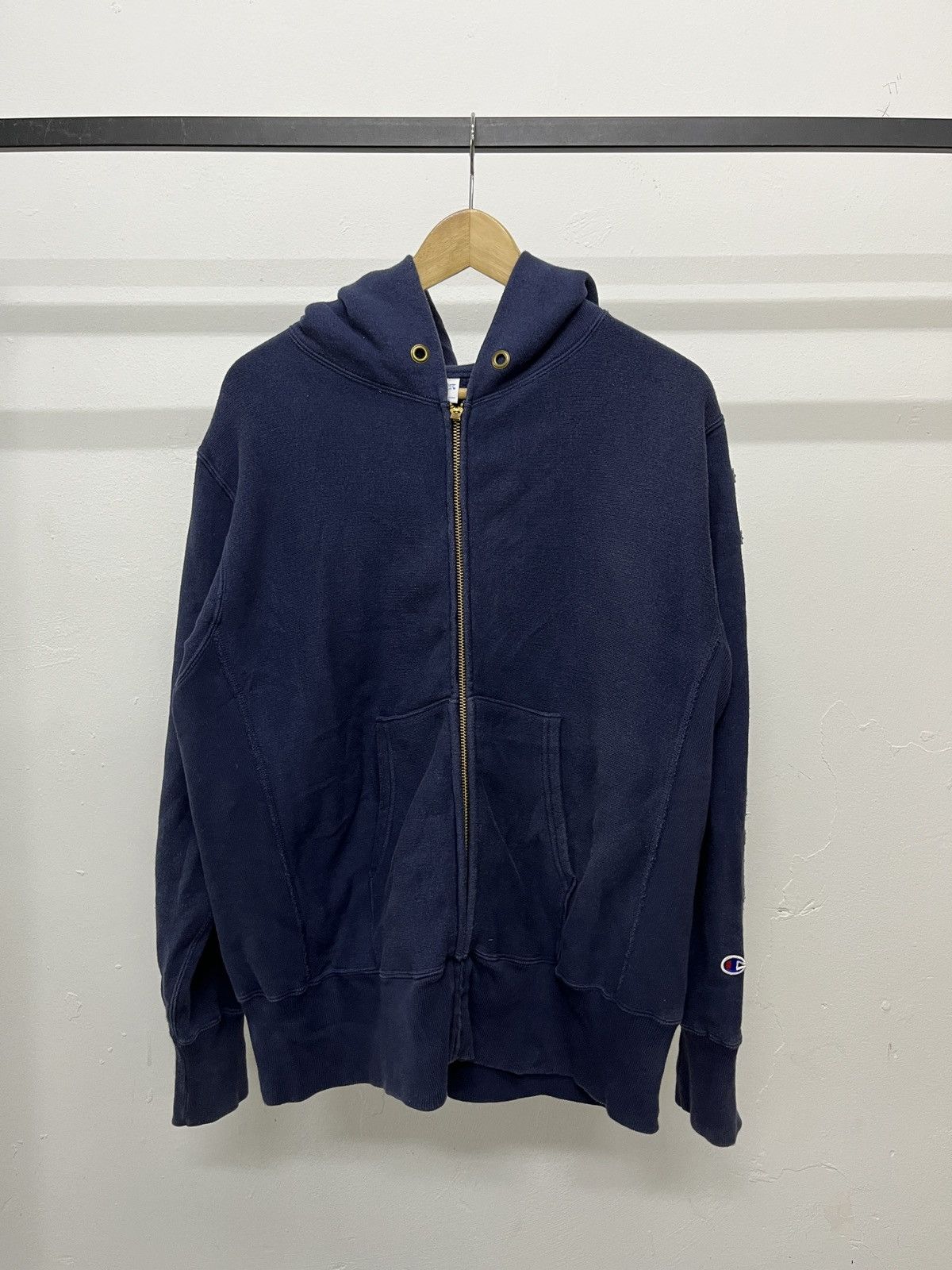 Champion Vintage Sunfaded Champion Xgirl Reverse Weave Zipper Hoodie Size US M / EU 48-50 / 2 - 19 Thumbnail