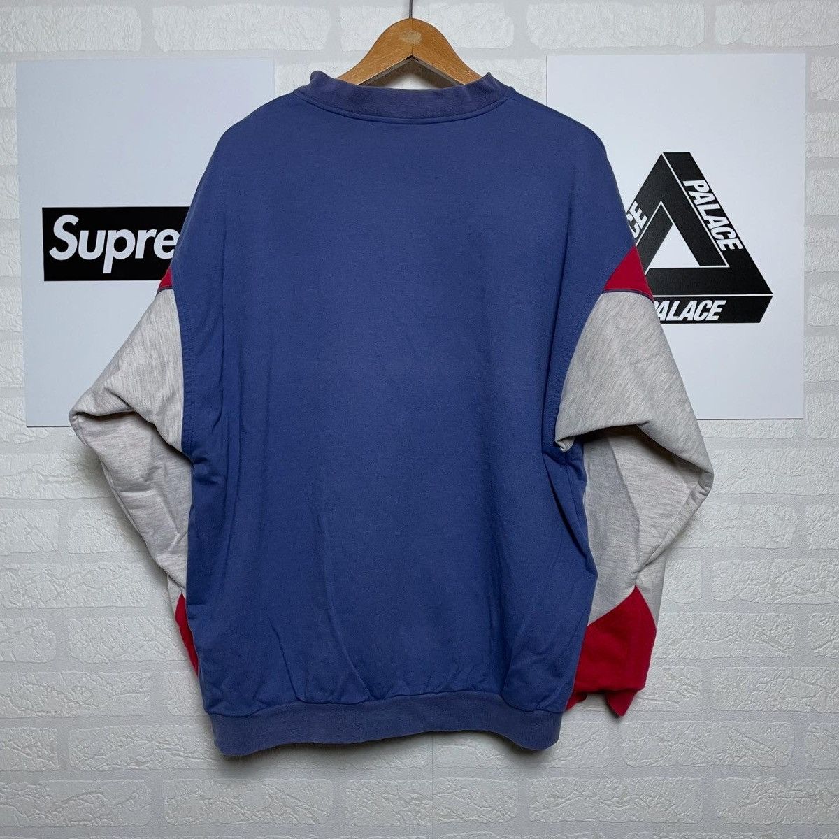 Adidas Vintage Washed Blue Boxy Crewneck Sweatshirt Adidas Size US L / EU 52-54 / 3 - 2 Thumbnail