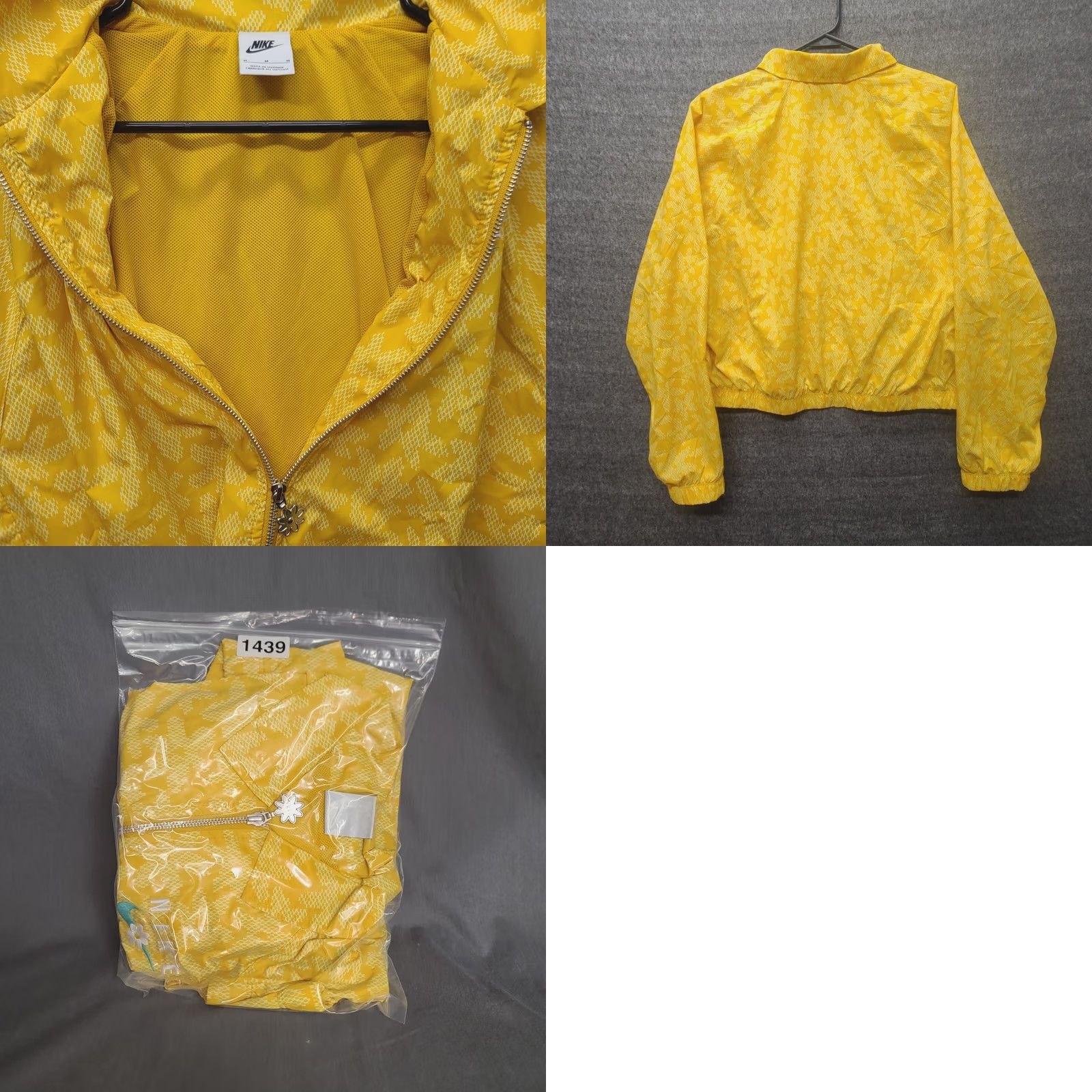 Nike Nike Jacket Womens M Sportswear Daisy Floral Pattern Full Zip Cropped Woven Size M / US 6-8 / IT 42-44 - 9 Thumbnail