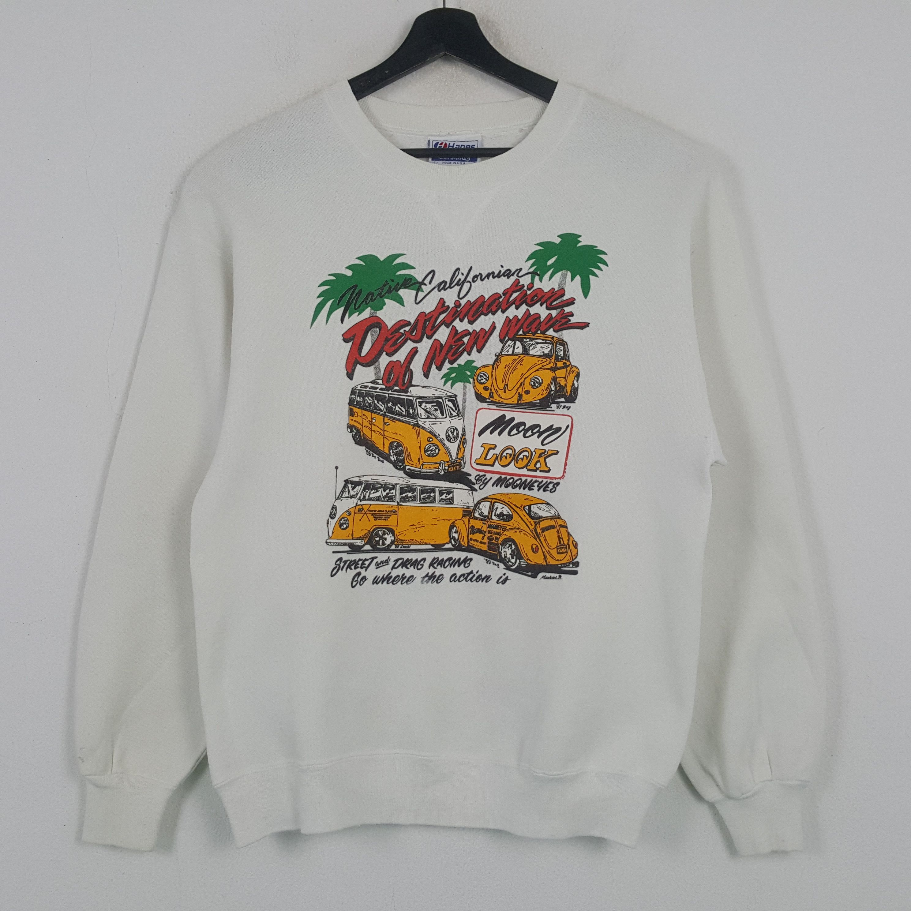 Vintage Mooneyes Streetwear Style Vintage Sweatshirt C295N8 Size US S / EU 44-46 / 1 - 1 Thumbnail