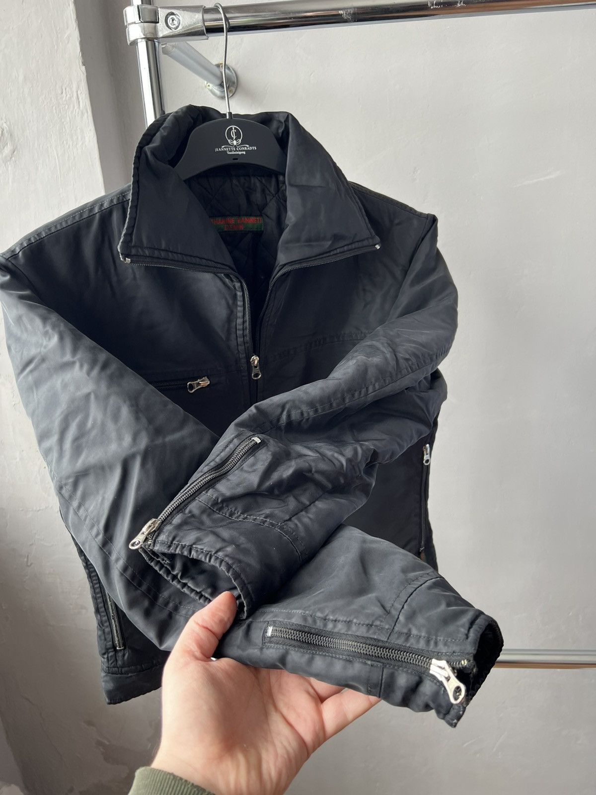 Katharine Hamnett London KATHARINE HAMNETT DENIM VINTAGE NYLON WOMEN ARCHIVE JACKET M Size M / US 6-8 / IT 42-44 - 8 Thumbnail