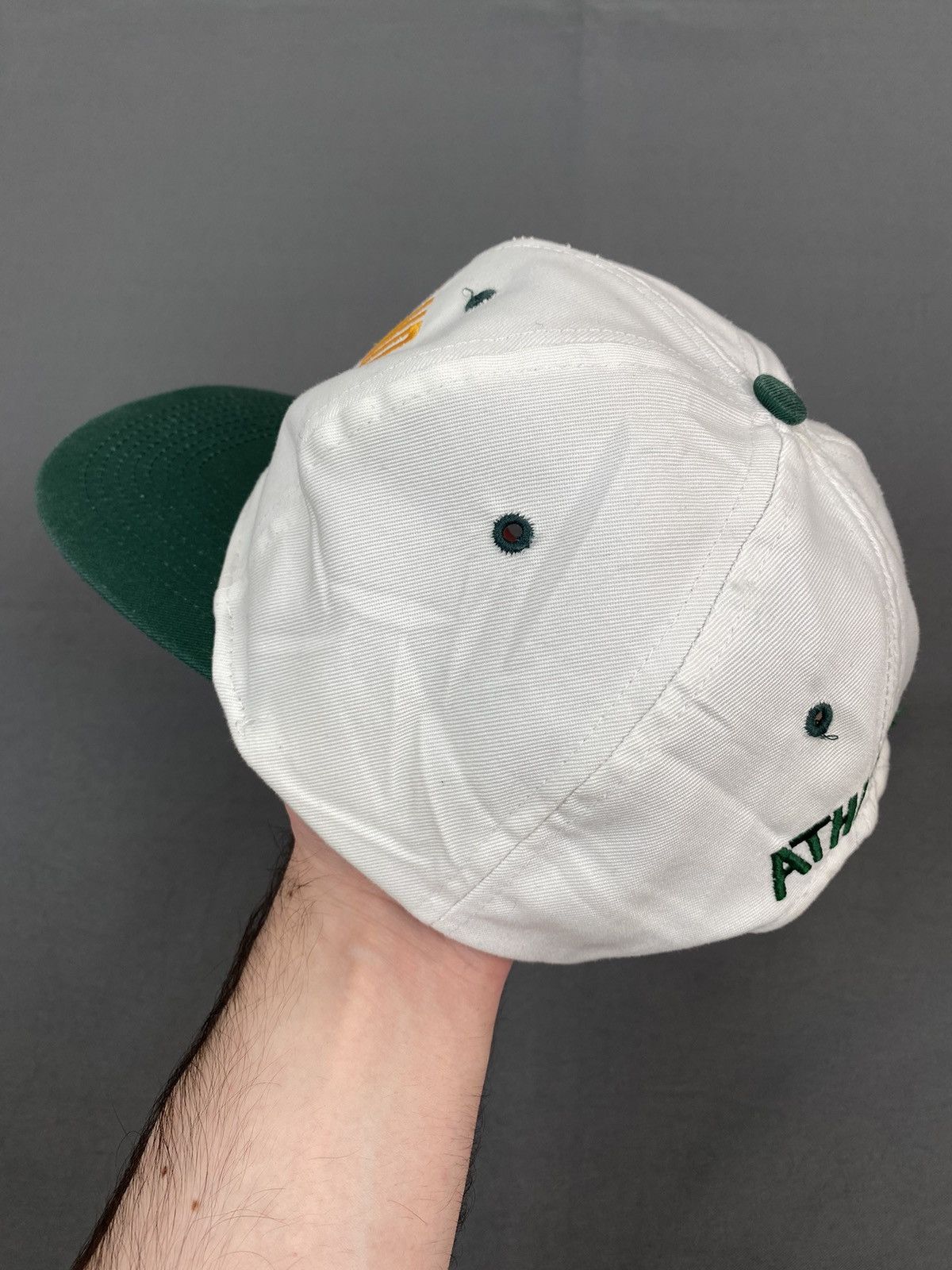 Vintage 1990’s Vintage Oakland Athletics Two Tone Snap Back Size ONE SIZE - 6 Thumbnail