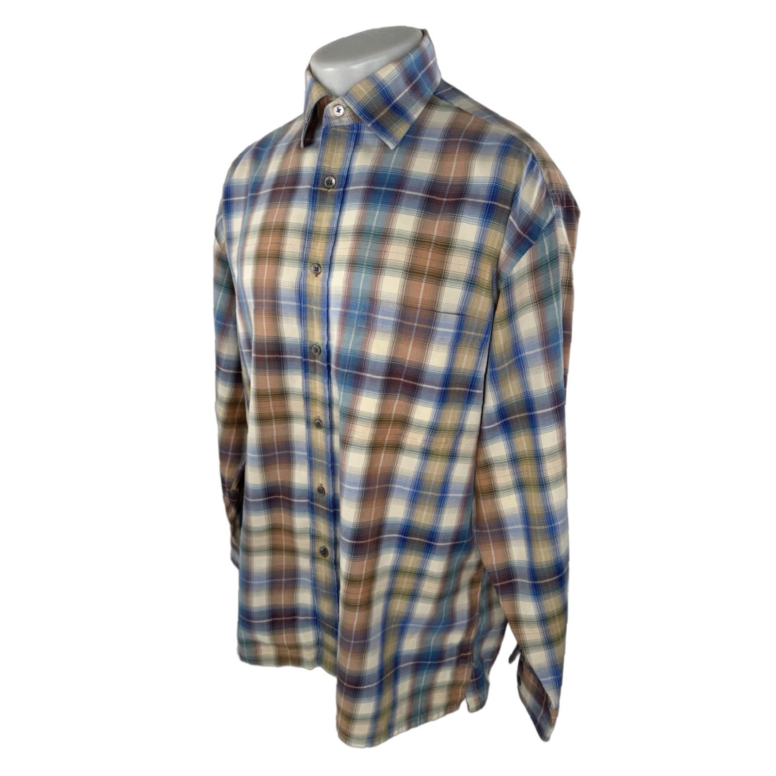 Alexander Julian ALEXANDER JULIAN / PRIVATE RESERVE 2002 Plaid Mens L Shirt Size US L / EU 52-54 / 3 - 1 Thumbnail