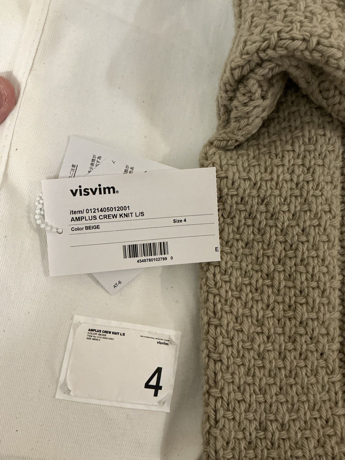Visvim Amplus Crew Knit LS Sz 4 21AW Size US XL / EU 56 / 4 - 4 Thumbnail
