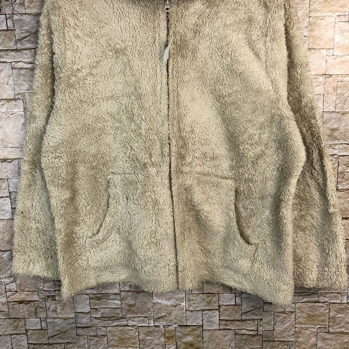 Japanese Brand The Oriat Cream fleece Sweater hoodie #A504 Size US M / EU 48-50 / 2 - 3 Thumbnail