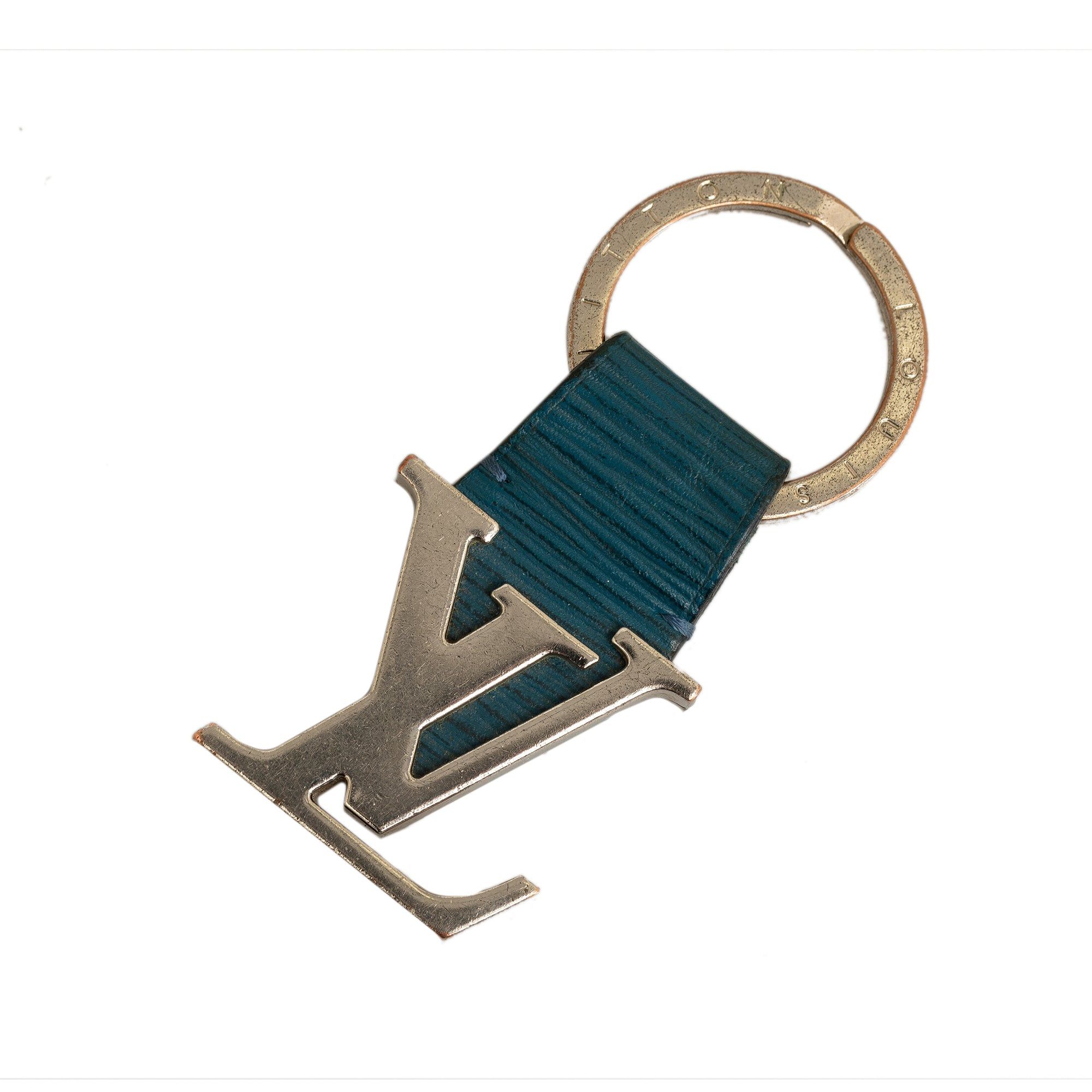 image of Louis Vuitton Lv Initials Key Holder Key Chain in Silver, Women's