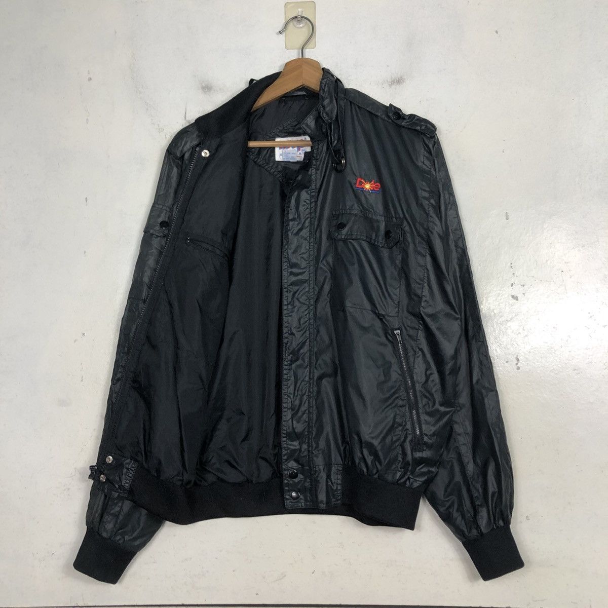 DUKE + DEXTER 💥VINTAGE SATIN BOMBER JACKET DOLE SMALL PONY Size US S / EU 44-46 / 1 - 13 Thumbnail