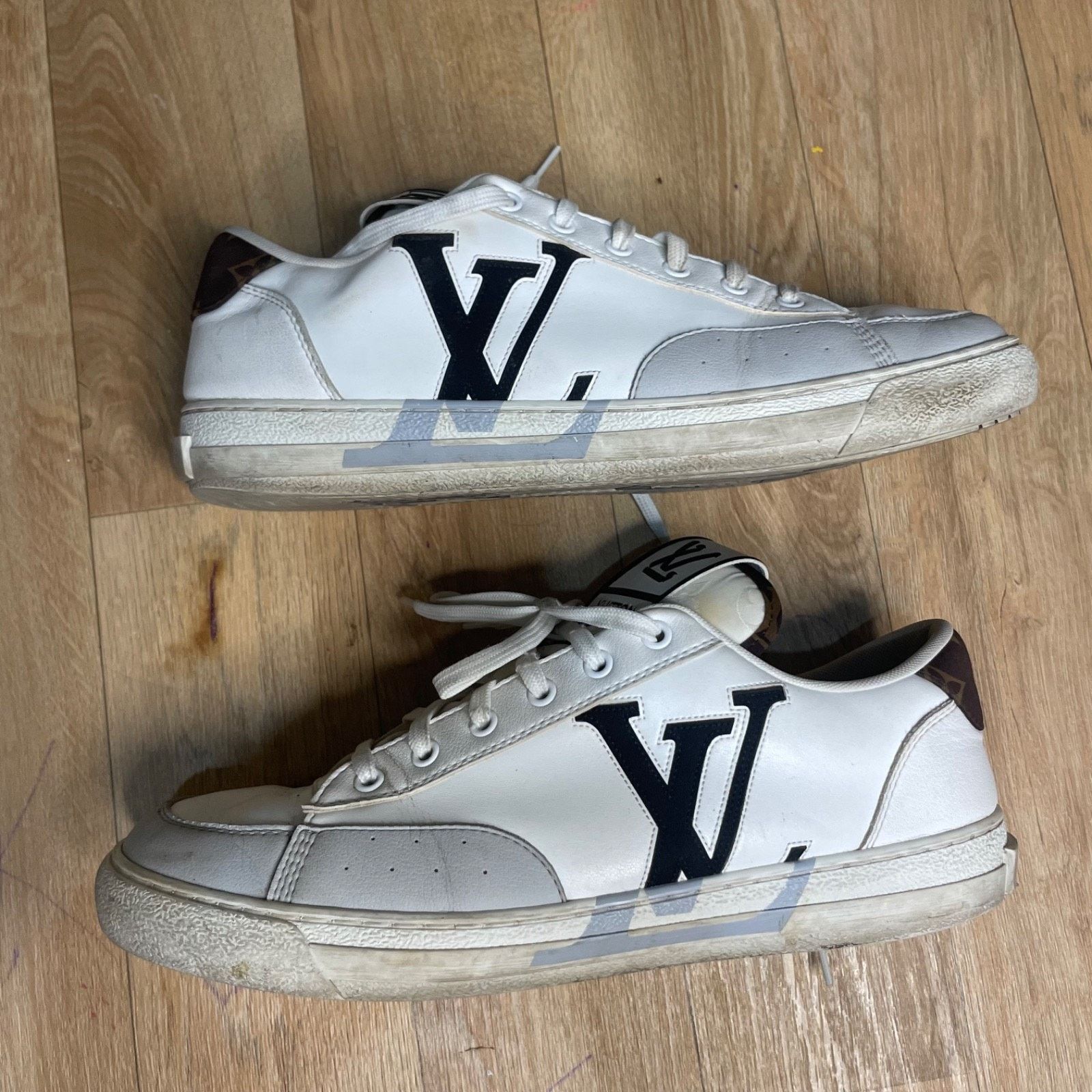 Louis Vuitton Louis Vuitton Charlie Sneakers Leather LV Shoes MEN WHITE Size US 9.5 / EU 42-43 - 2 Thumbnail