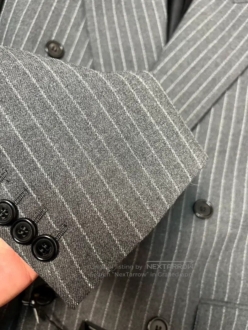 Saint Laurent Paris Saint Laurent Paris Notched Lapel Wool Double-Breasted Sui Size US M / EU 48-50 / 2 - 5 Thumbnail