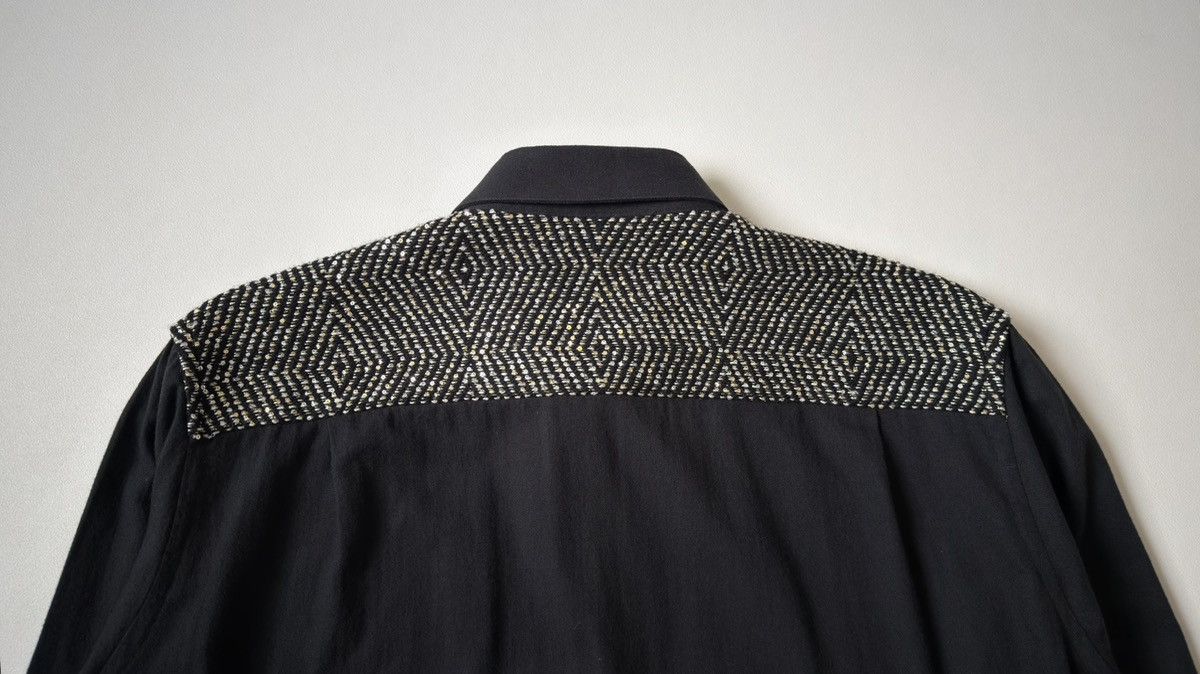 Haider Ackermann Glitter Sequin Back Panel Black Shirt Size US M / EU 48-50 / 2 - 15 Thumbnail