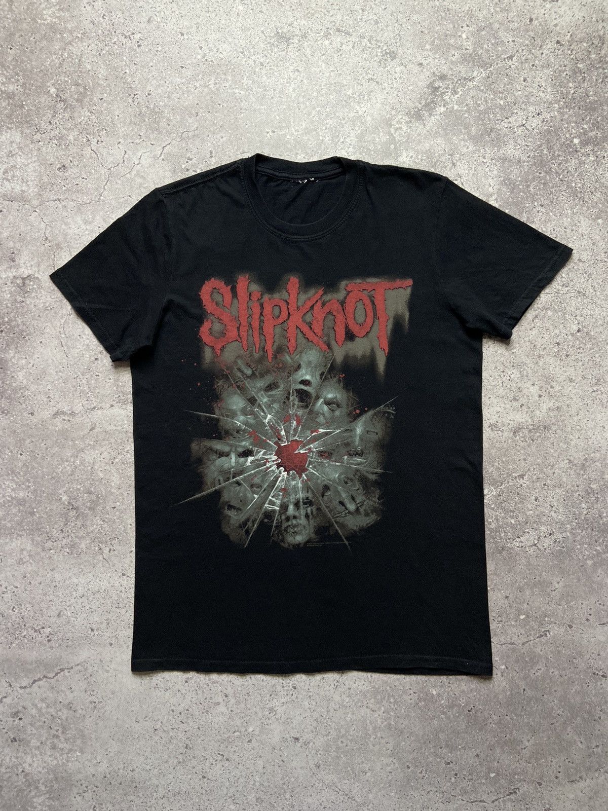 Band Tees Vintage Black T-Shirt Tee Slipknot Masks 2012 Size US M / EU 48-50 / 2 - 1 Thumbnail