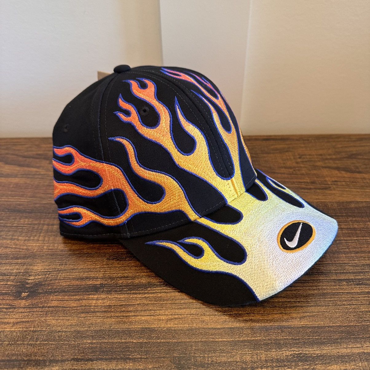Nike × Vintage Nike Club Cap Structured OG Flame Hat Size L/XL Black NEW Size ONE SIZE - 3 Thumbnail