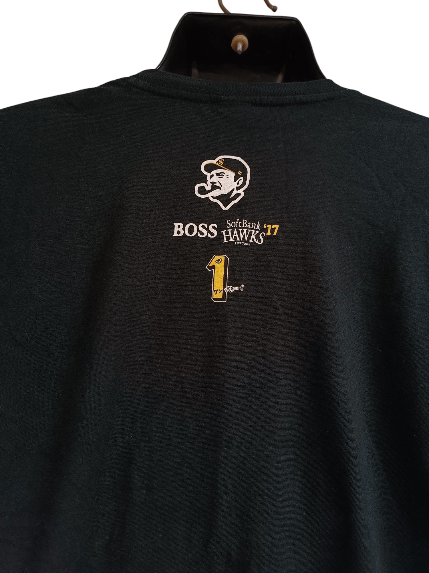 Japanese Brand Vintage Suntory Coffee Boss x SoftBank HAWKS T Shirt Size US L / EU 52-54 / 3 - 6 Thumbnail