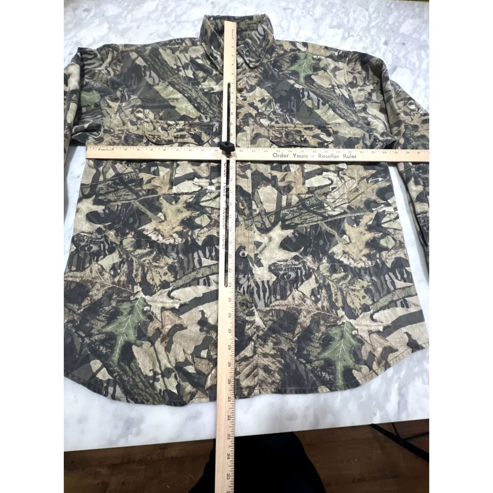 Jerzees Jerzees Outdoor Mossy Oak Forest Floor Button Down Shirt Men L Long Sleeves Nepal Size US L / EU 52-54 / 3 - 6 Thumbnail