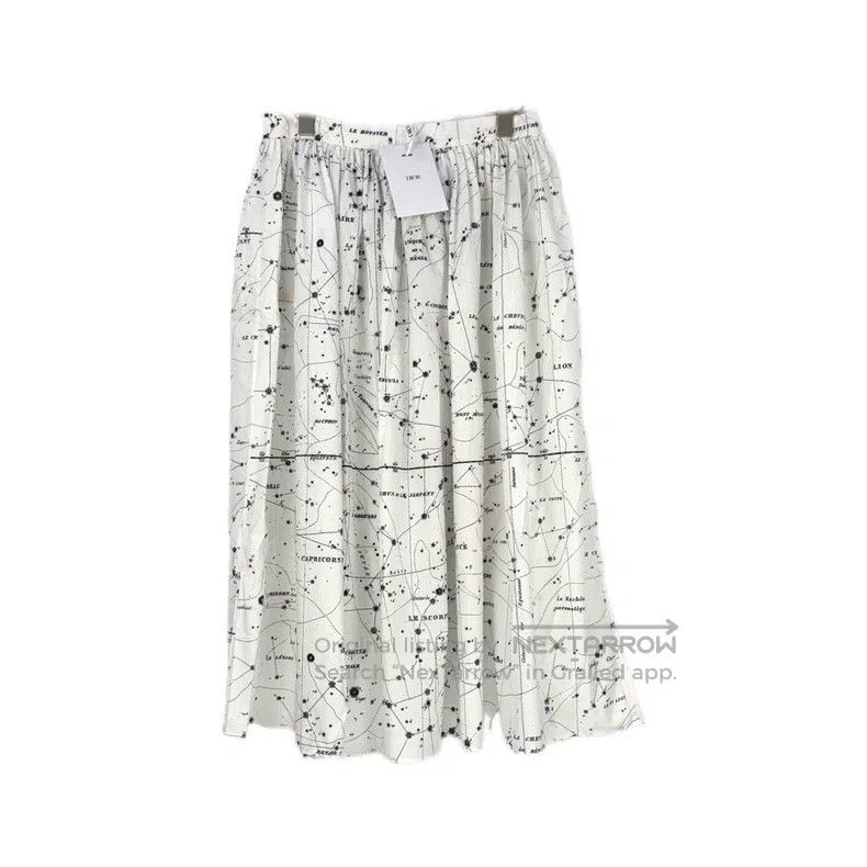 Dior Dior White constellation skirt Size 27" / US 4 / IT 40 - 1 Thumbnail