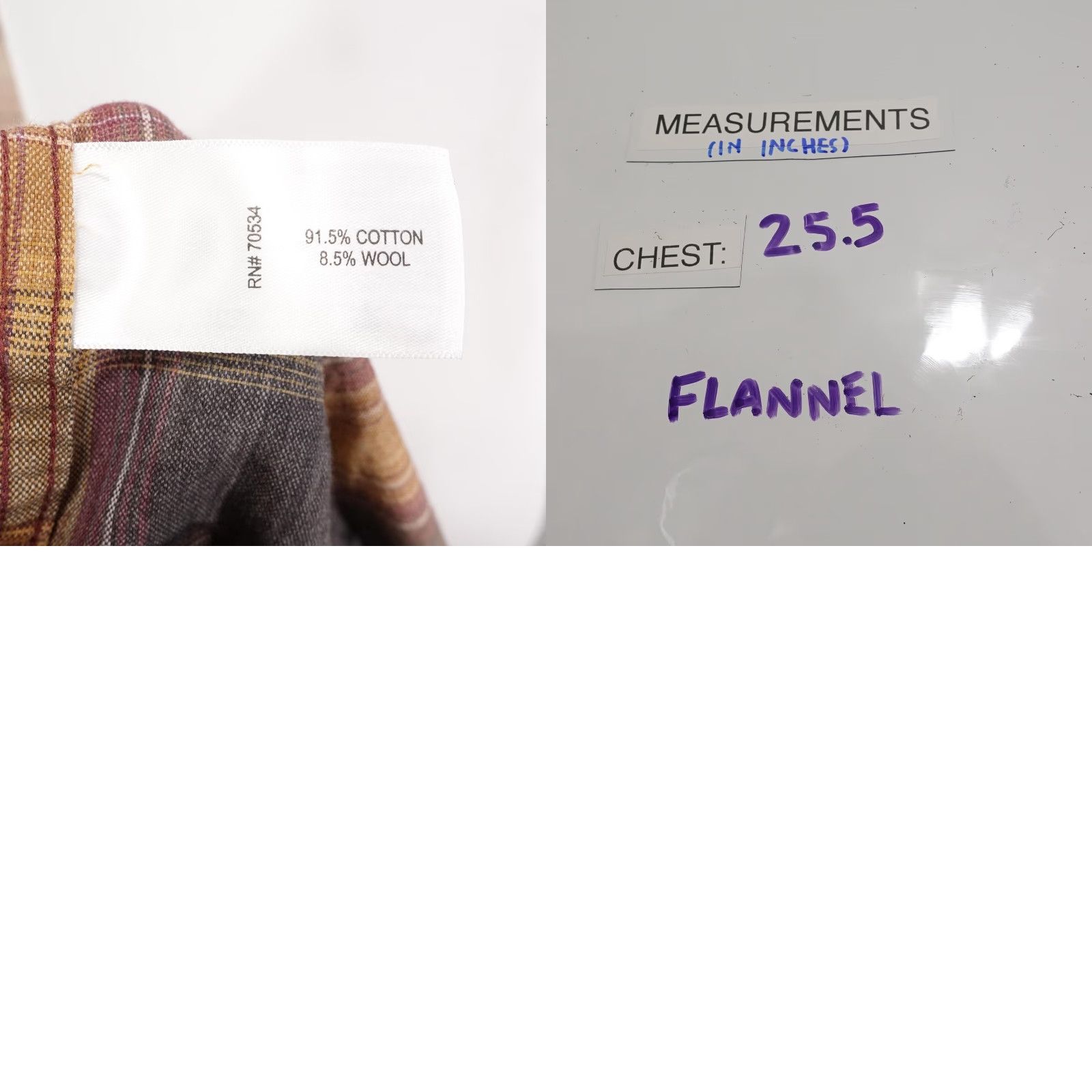 Orvis Orvis Mens Flannel Shirt Large Plaid Long Sleeve Button-Up Wool Cotton Outdoors Workwear Size US L / EU 52-54 / 3 - 8 Thumbnail