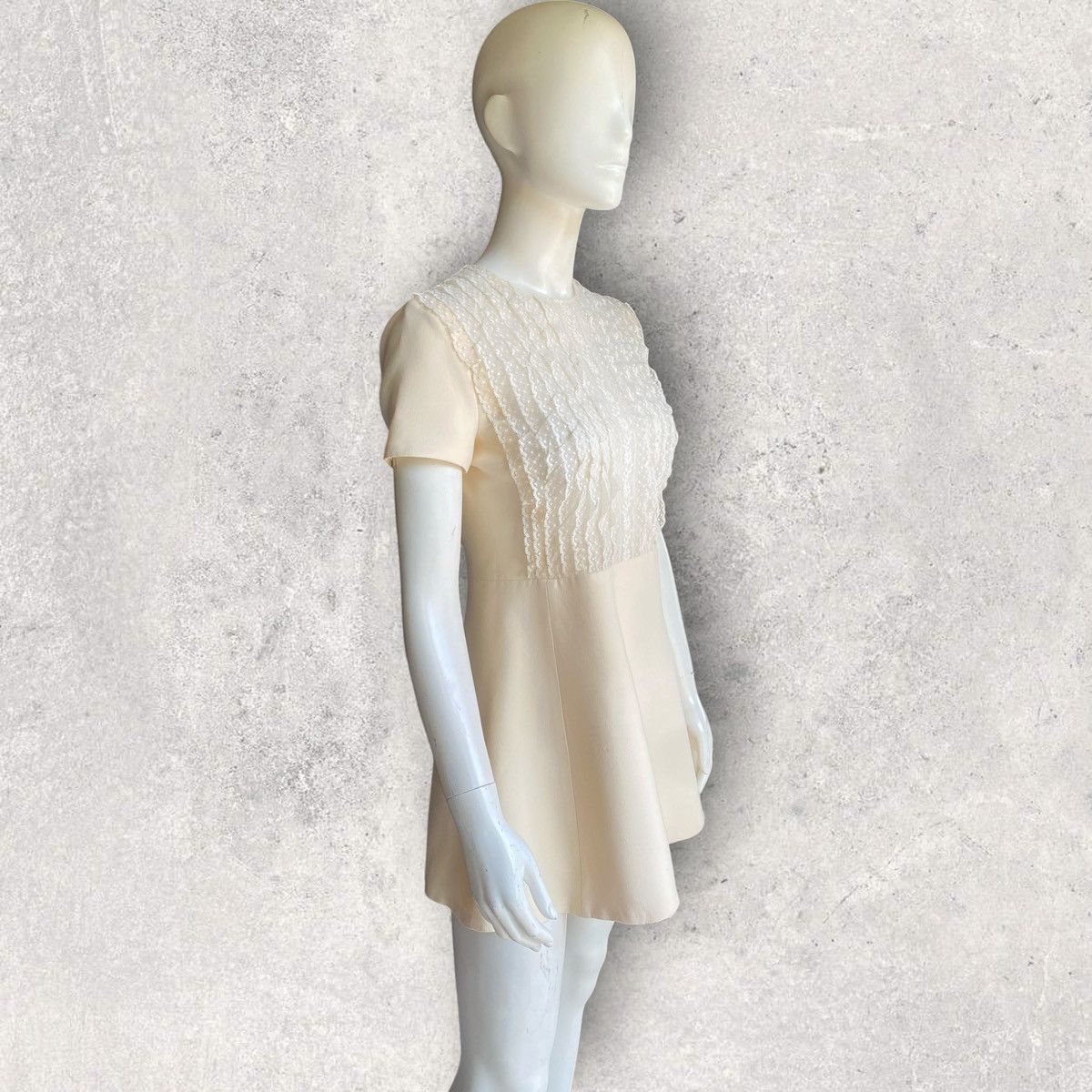 Dior Christian Dior Ivory Lace Dress Size XS / US 0-2 / IT 36-38 - 2 Thumbnail
