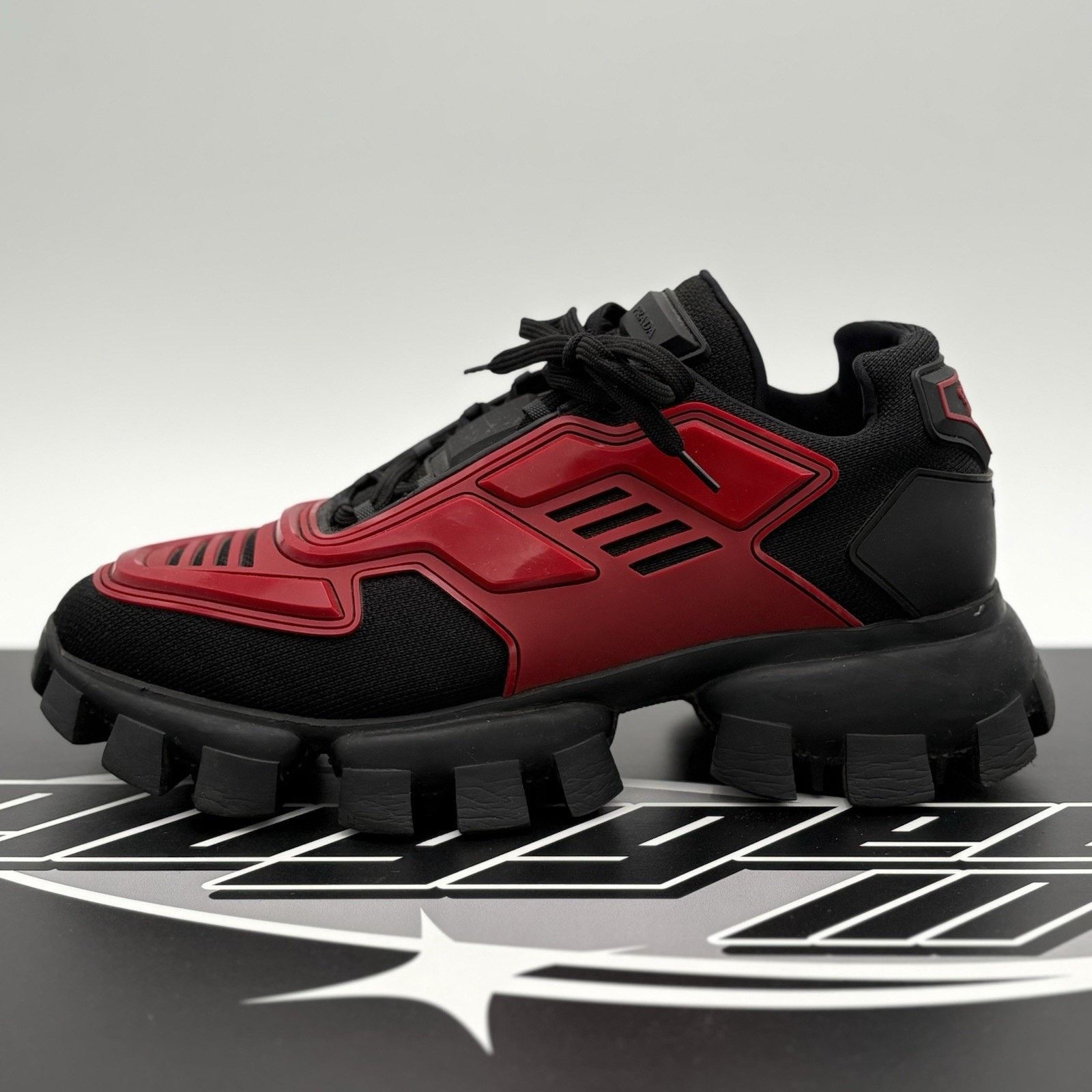 Prada Prada Cloudbust Thunder ' Red Black ' | GREAT CONDITION! Size US 10 / EU 43 - 8 Thumbnail