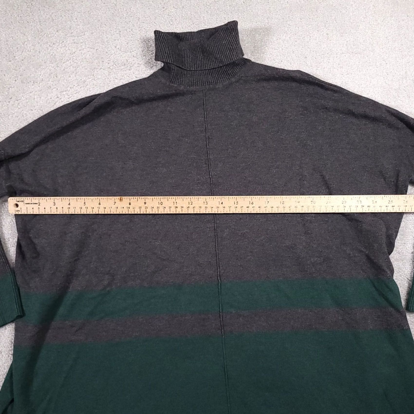 Jones New York Jones New York Signature Turtleneck Sweater Women's Medium Colorblock Oversized Pullover Knit Shirt Size M / US 6-8 / IT 42-44 - 6 Thumbnail