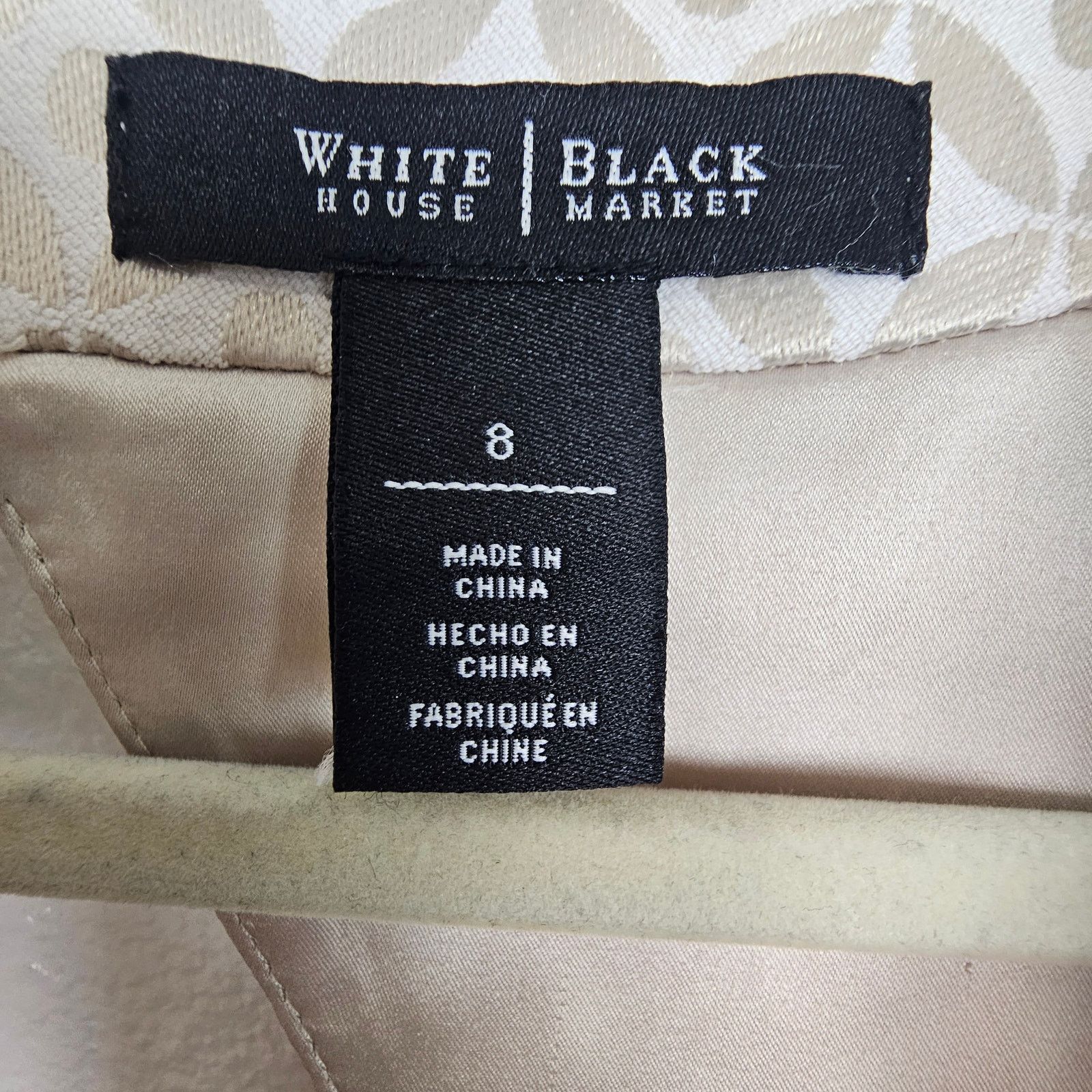 White House Black Market White House Black Market Blouse Women 8 Peplum Geometric Size M / US 6-8 / IT 42-44 - 5 Thumbnail