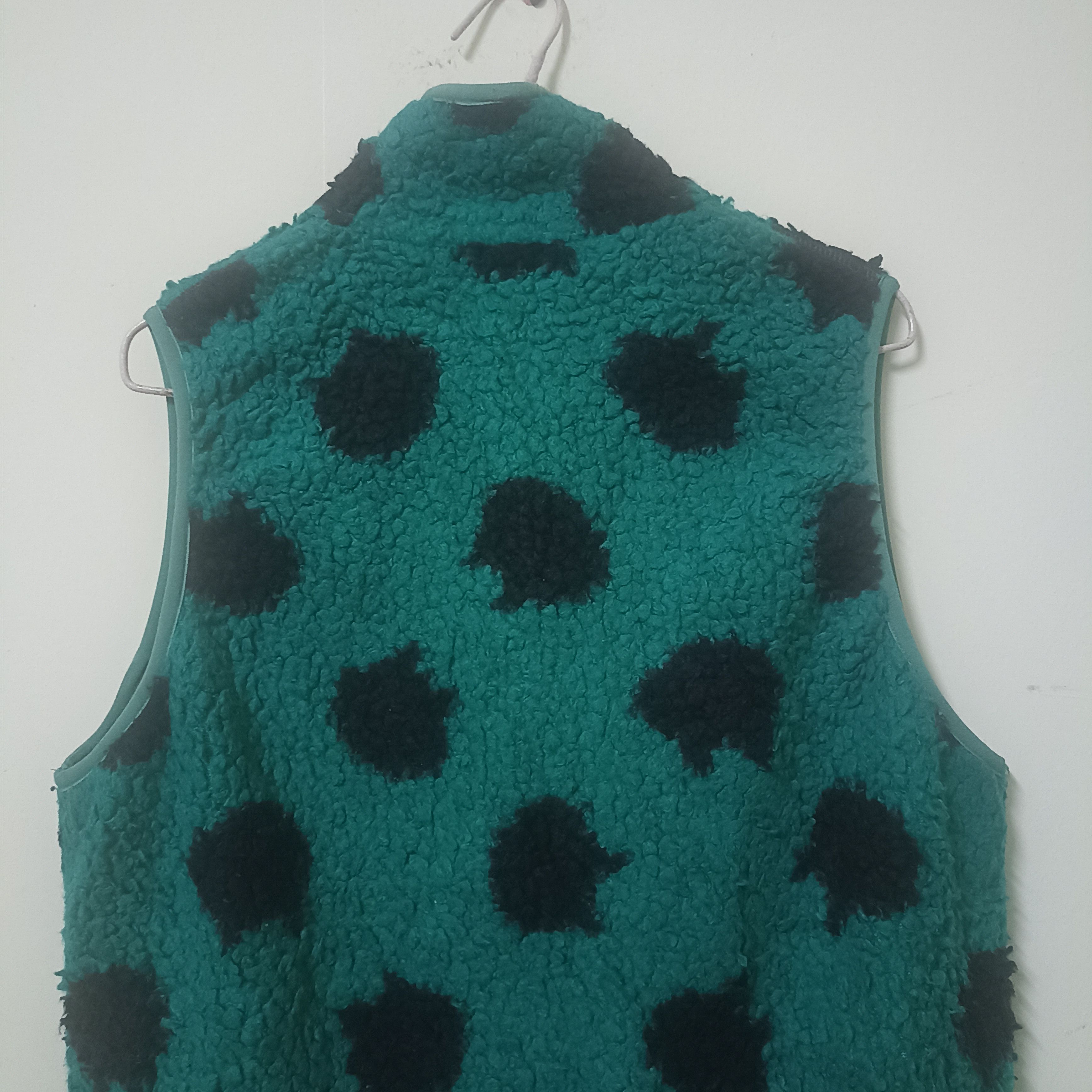 Issey Miyake Ne - Net Polkadot Green Vest Size US S / EU 44-46 / 1 - 8 Thumbnail
