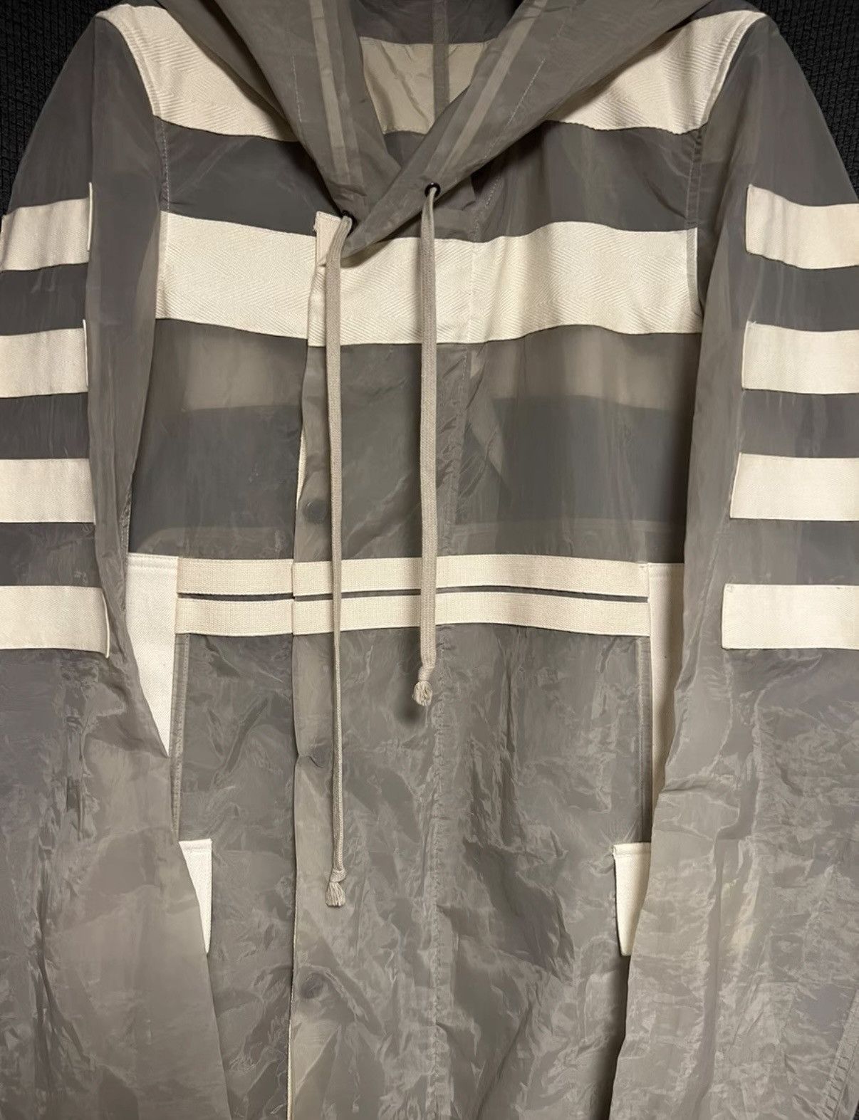 Rick Owens Rick Owens 13SS Runway Sheer Mesh Tape Fishtail Coat Size US M / EU 48-50 / 2 - 3 Thumbnail