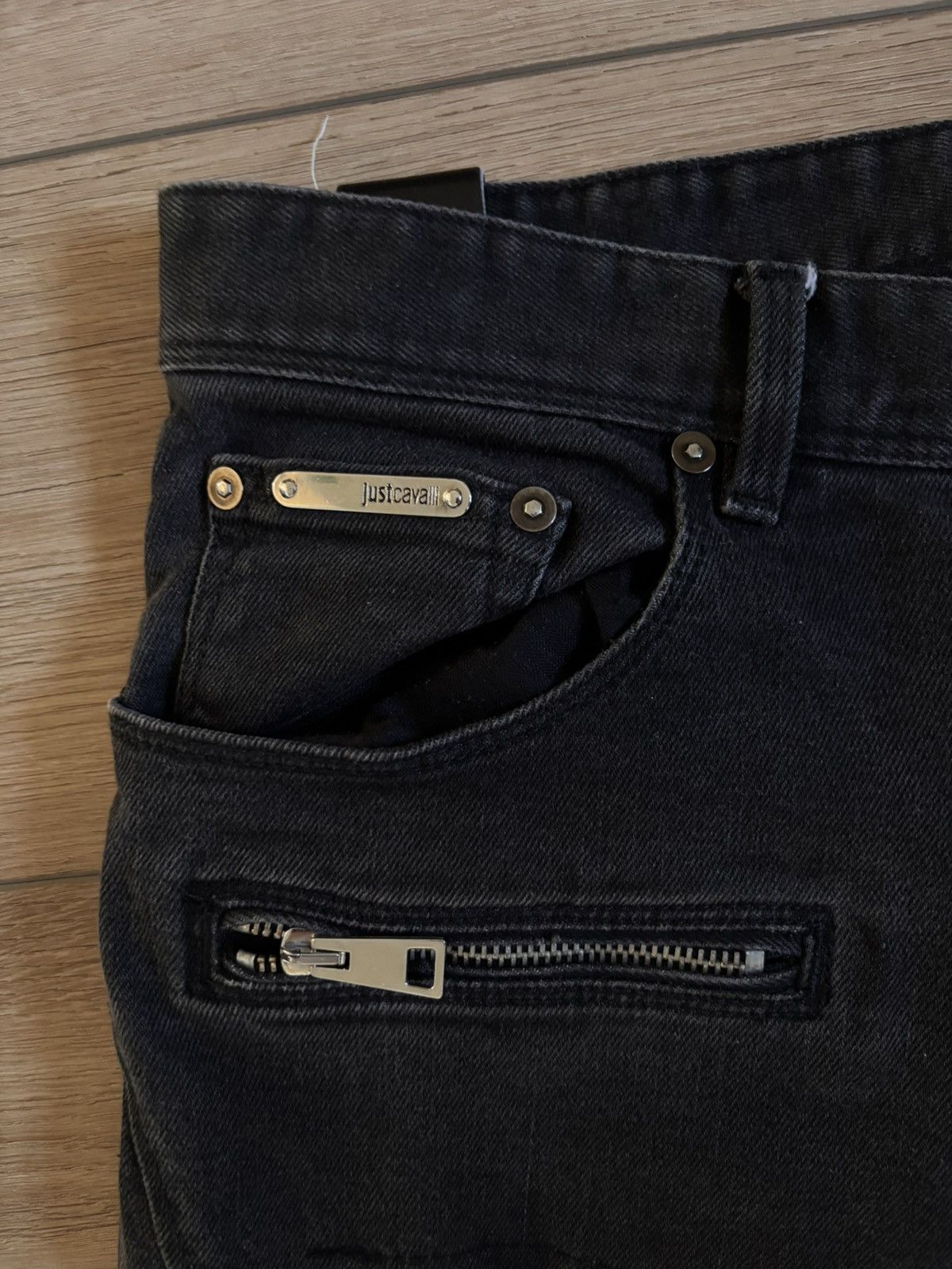 Just Cavalli Just Cavalli Men’s Designer Distressed Denim Jeans Size 52 Size US 35 - 5 Thumbnail