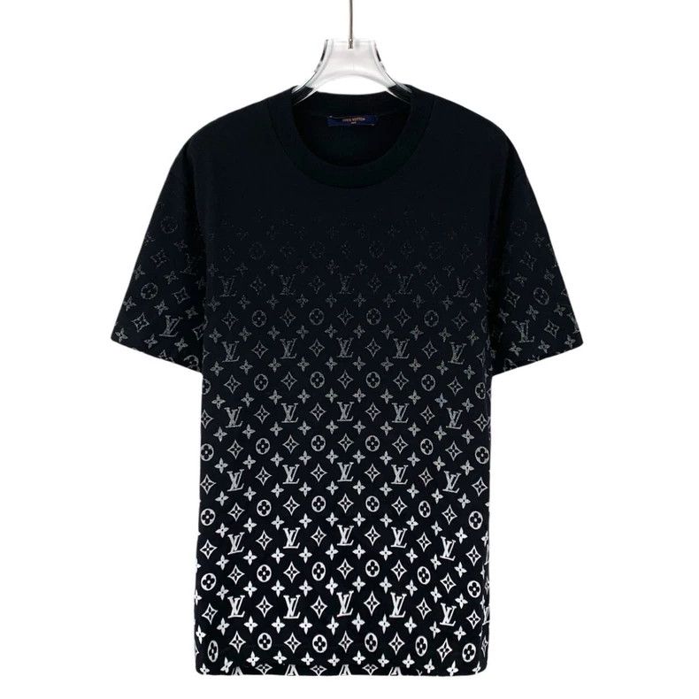 Louis Vuitton Louis Vuitton black logo and cotton crewneck with floral Size US S / EU 44-46 / 1 - 1 Thumbnail