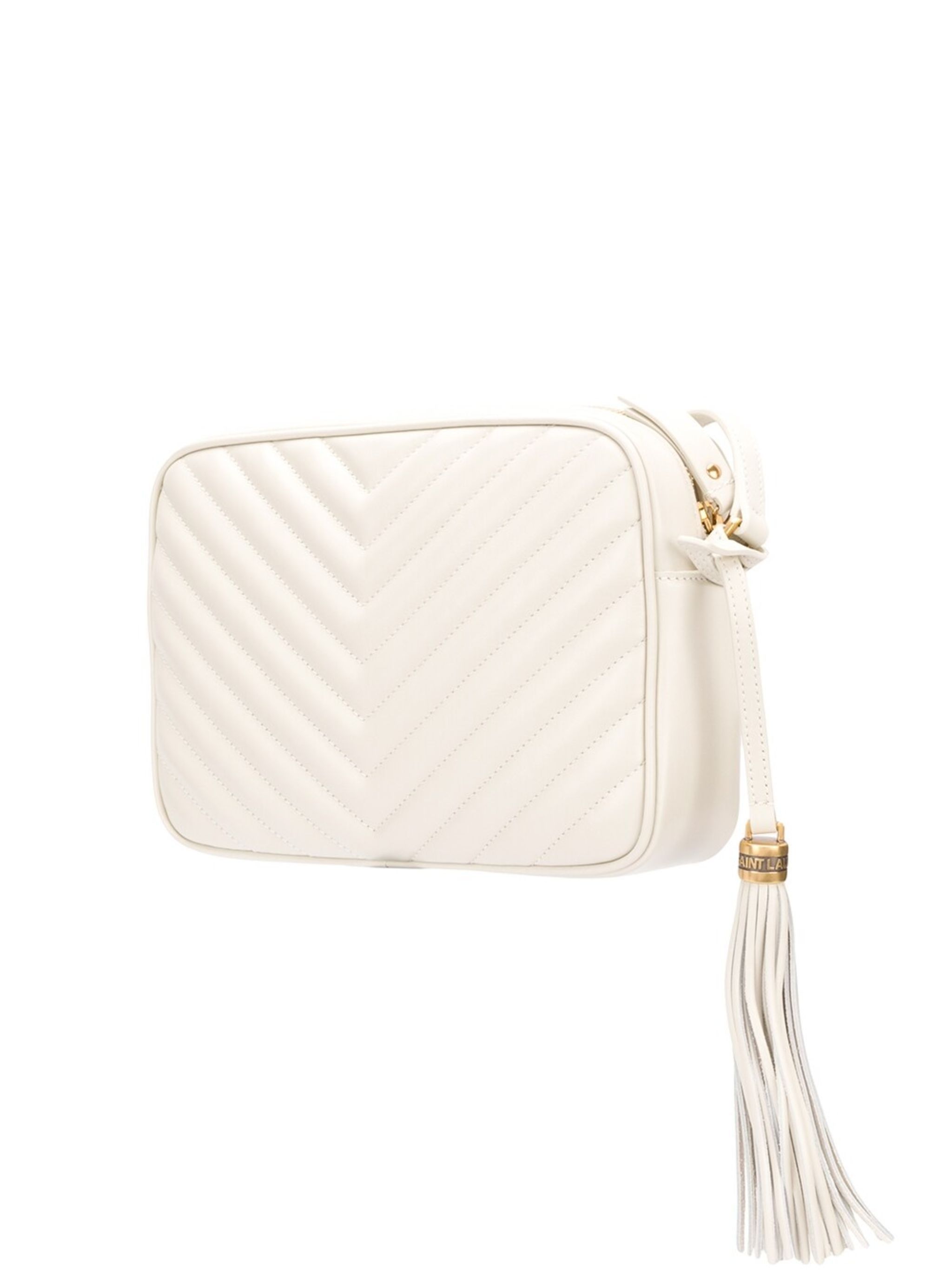 Saint Laurent Paris o1s1wg111124 Size: OS / Lou in Ouilted Leather Bag in White Size ONE SIZE - 7 Thumbnail