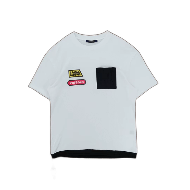 LOUIS VUITTON Tシャツ・カットソー 白 4103424E0094 Louis Vuitton LV Monogram Embroidered Cotton T-Shirt White