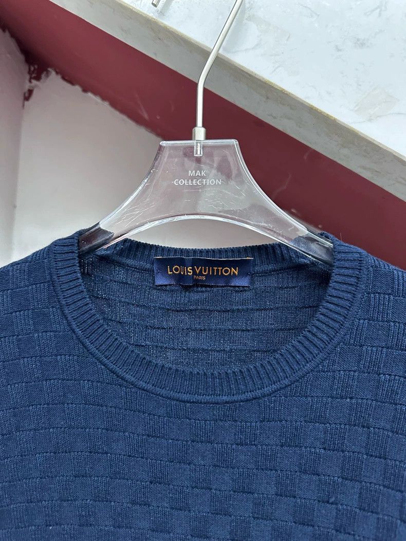 Louis Vuitton Louis Vuitton Dark checkerboard sweater Size US M / EU 48-50 / 2 - 1 Thumbnail