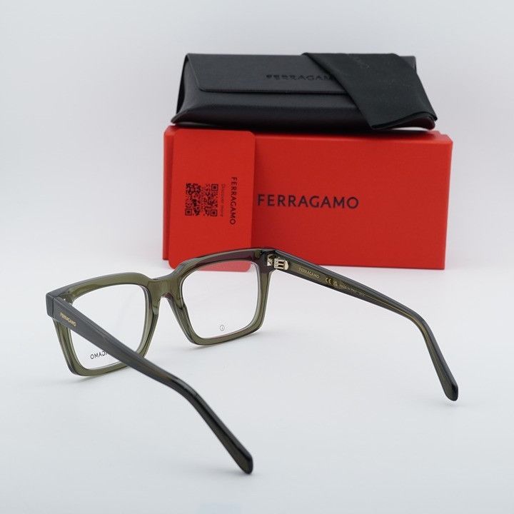 Salvatore Ferragamo Salvatore Ferragamo SF2993 320 Unisex Eyeglasses Khaki 53mm Size ONE SIZE - 11 Thumbnail