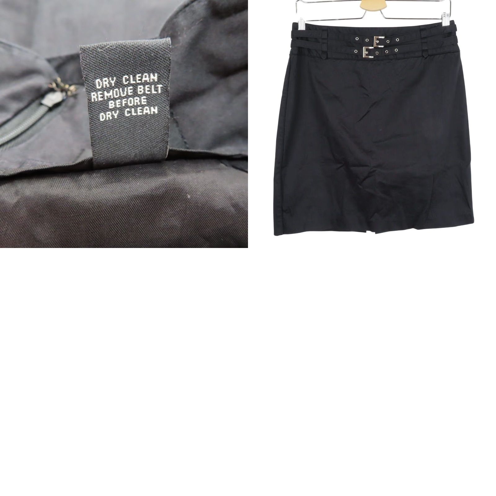 Doublet Valerie Stevens Skirt Cashmere Blend? 10P Black Pencil Straight Women Size 10P Knee Length Size 32" / US 10 / IT 46 - 8 Thumbnail