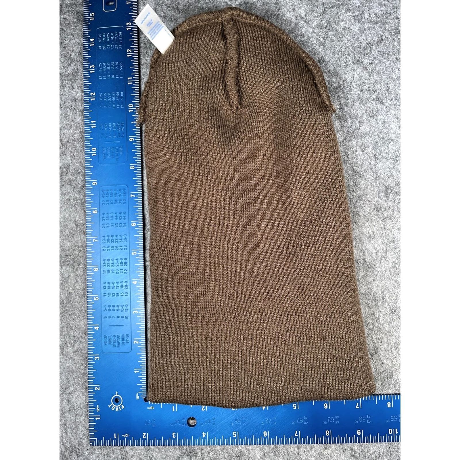 Port & Company Port & Company Beanie Mens One Size Brown Knit Cuffed Winter Embroidered R Logo Size ONE SIZE - 6 Thumbnail