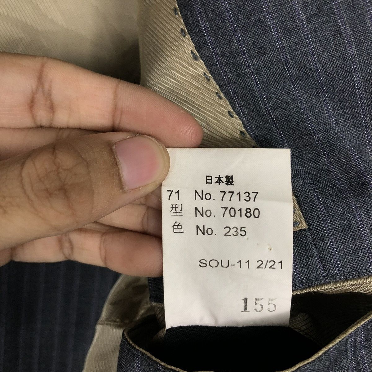 Designer 📌DOUBLE BREAST COATS STRIPED SHIPS LORO PIANA Size US S / EU 44-46 / 1 - 21 Thumbnail
