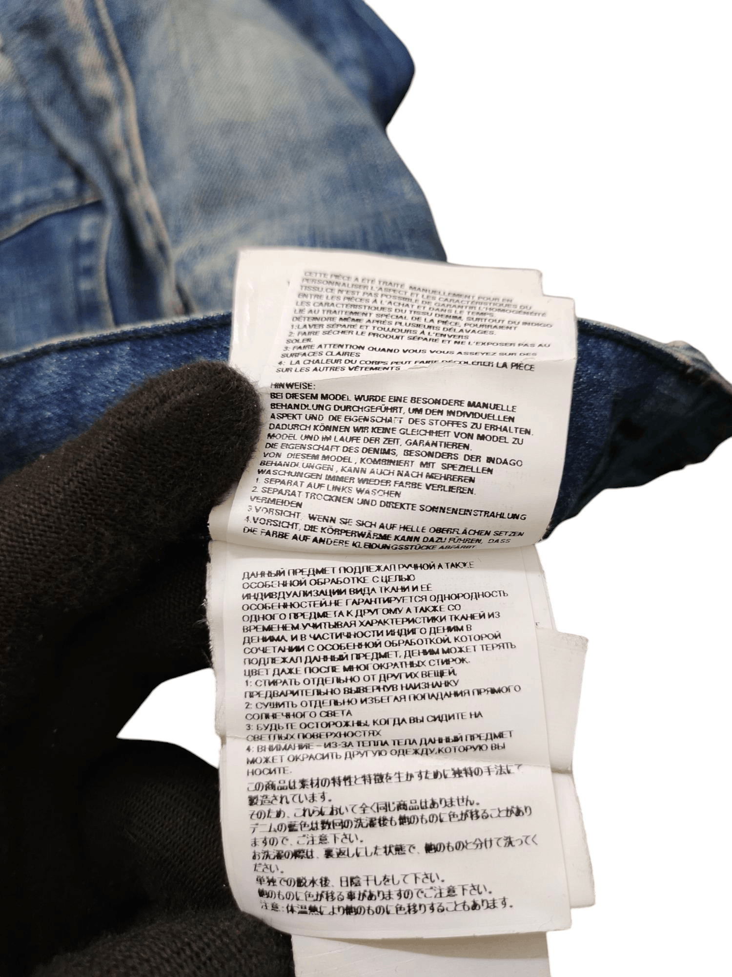 If Six Was Nine Vintage Y2k Replay Clawmark Rusty Faded Denim Jeans Size US 32 / EU 48 - 14 Thumbnail