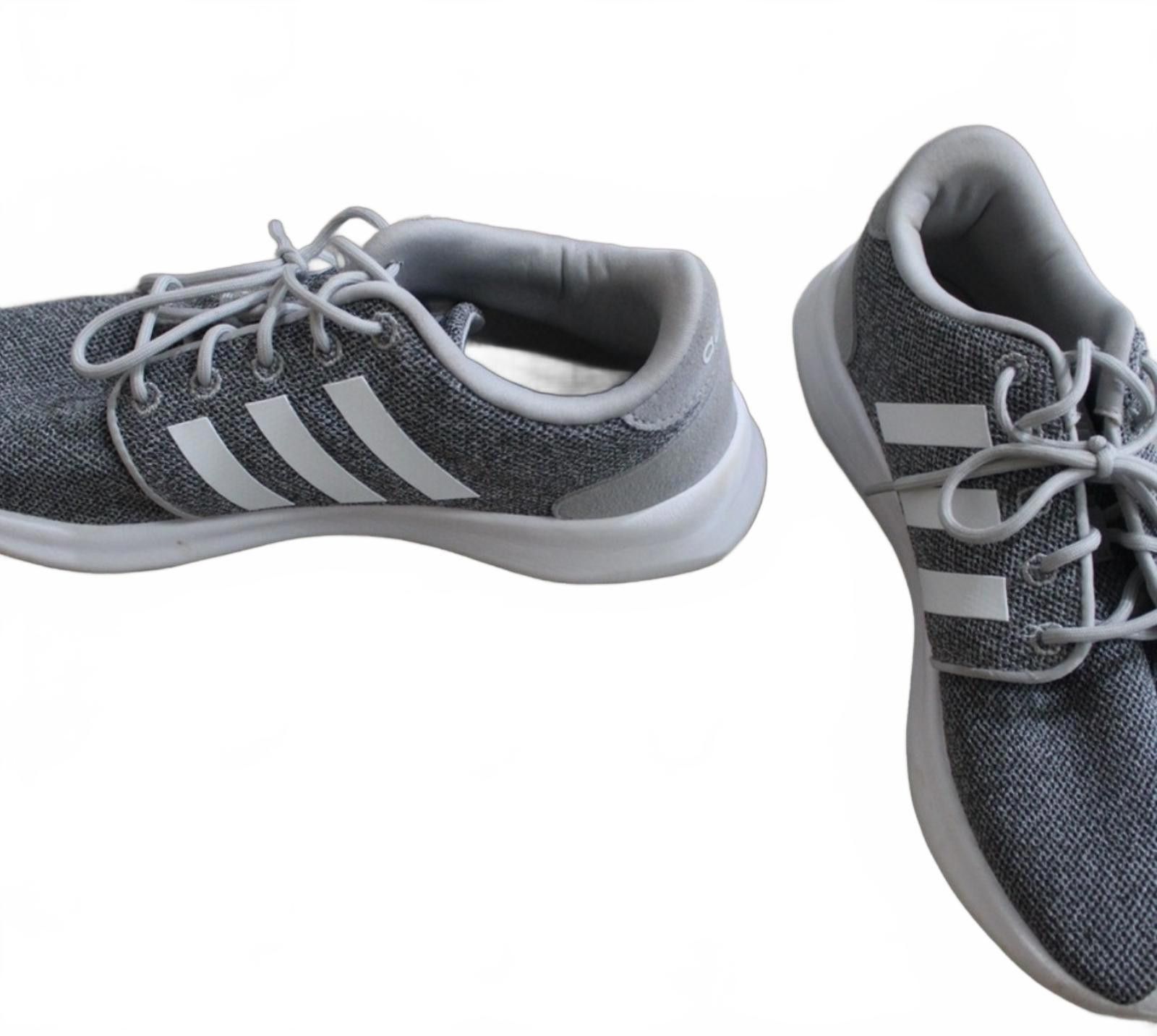 Adidas Adidas Cloudfoam Gray Knit Running Shoes White Stripes 8 Size US 8 / IT 38 - 3 Thumbnail
