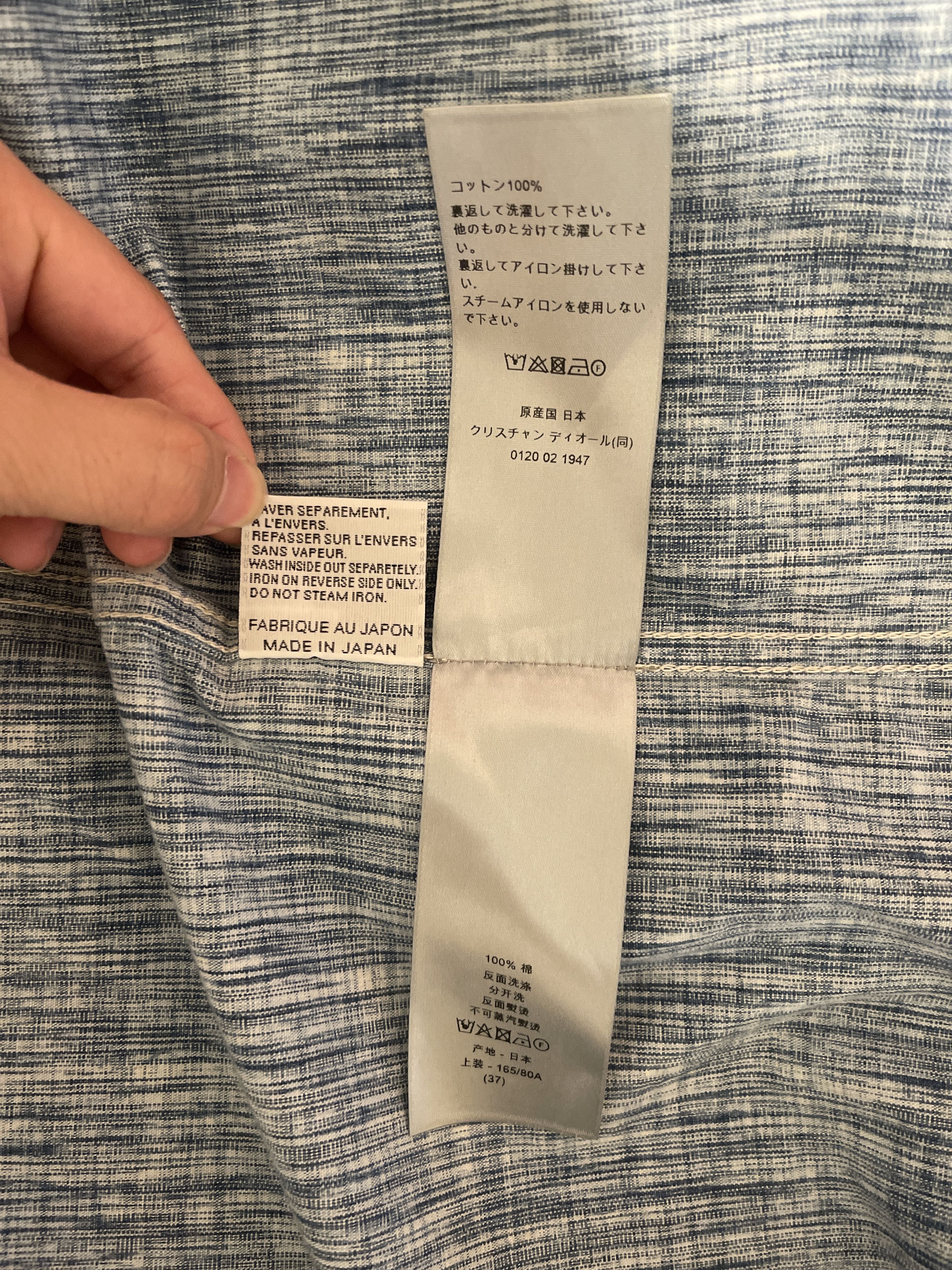 Dior Dior Oblique Kasuri Cotton Denim Overshirt Size US S / EU 44-46 / 1 - 8 Thumbnail