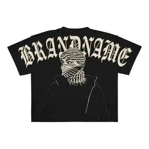 Japanese Brand Harajuku T shirt Men Hip Hop Gothic Graphic Size US L / EU 52-54 / 3 - 4 Thumbnail